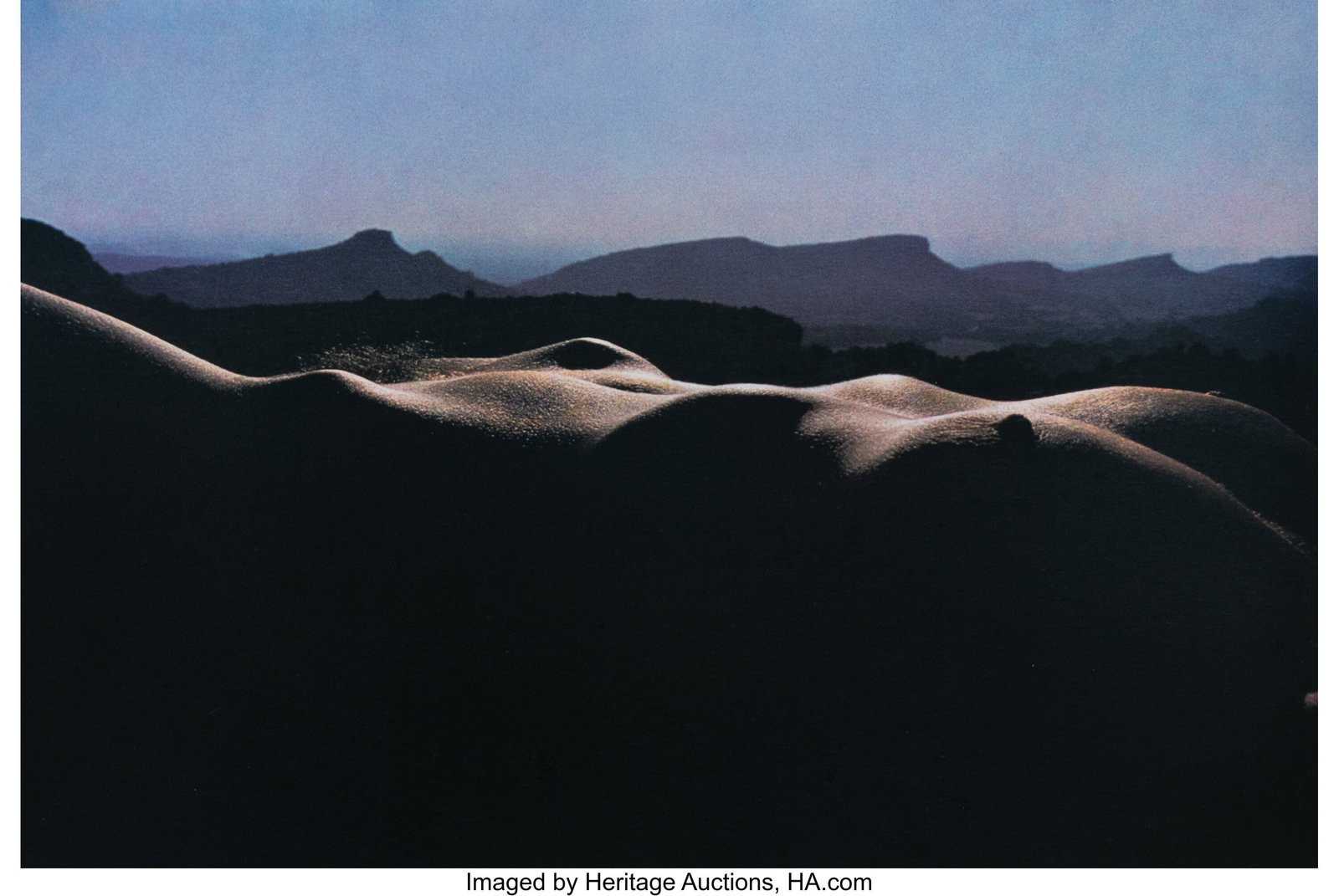 Lucien Clergue (French, 1934-2014) Nu Aux Baux,: Lucien Clergue (French, 1934-2014) Nu Aux Baux, 1974 Fresson print, printed 1989 10 x 14-1/2 inches (25.4 x 36.8 cm) (image/sheet)