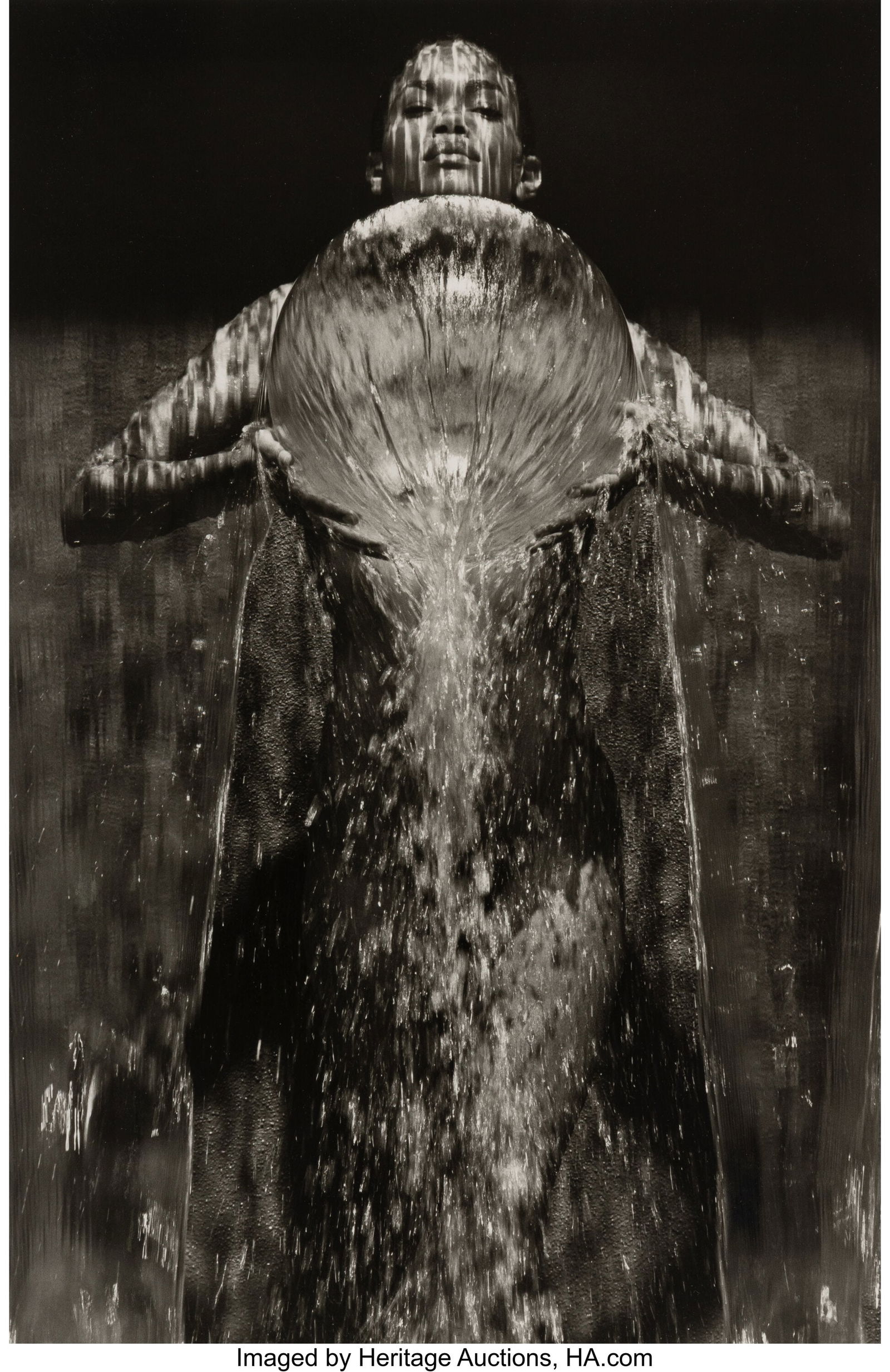 Herb Ritts (American, 1952-2002) Rachel Holding: Herb Ritts (American, 1952-2002) Rachel Holding Sphere, Hollywood, 1989 Gelatin silver print 18-1/2 x 12-1/4 inches (47.0 x 31.1 cm) (i