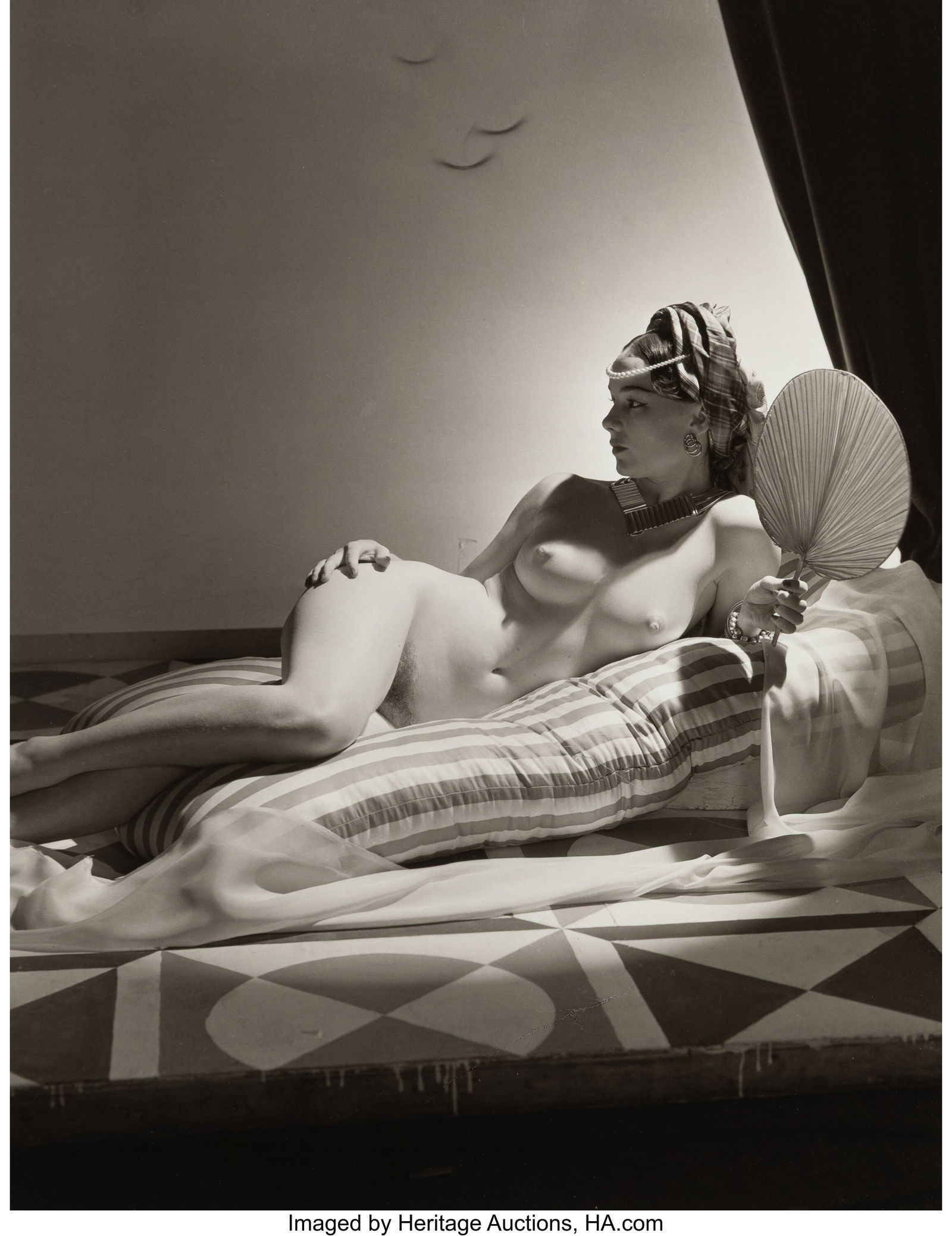 Horst P. Horst (American/German, 1906-1999) Odal: Horst P. Horst (American/German, 1906-1999) Odalisque I, New York, 1943 Gelatin silver print, printed later 9-1/2 x 7-3/8 inches (24.1