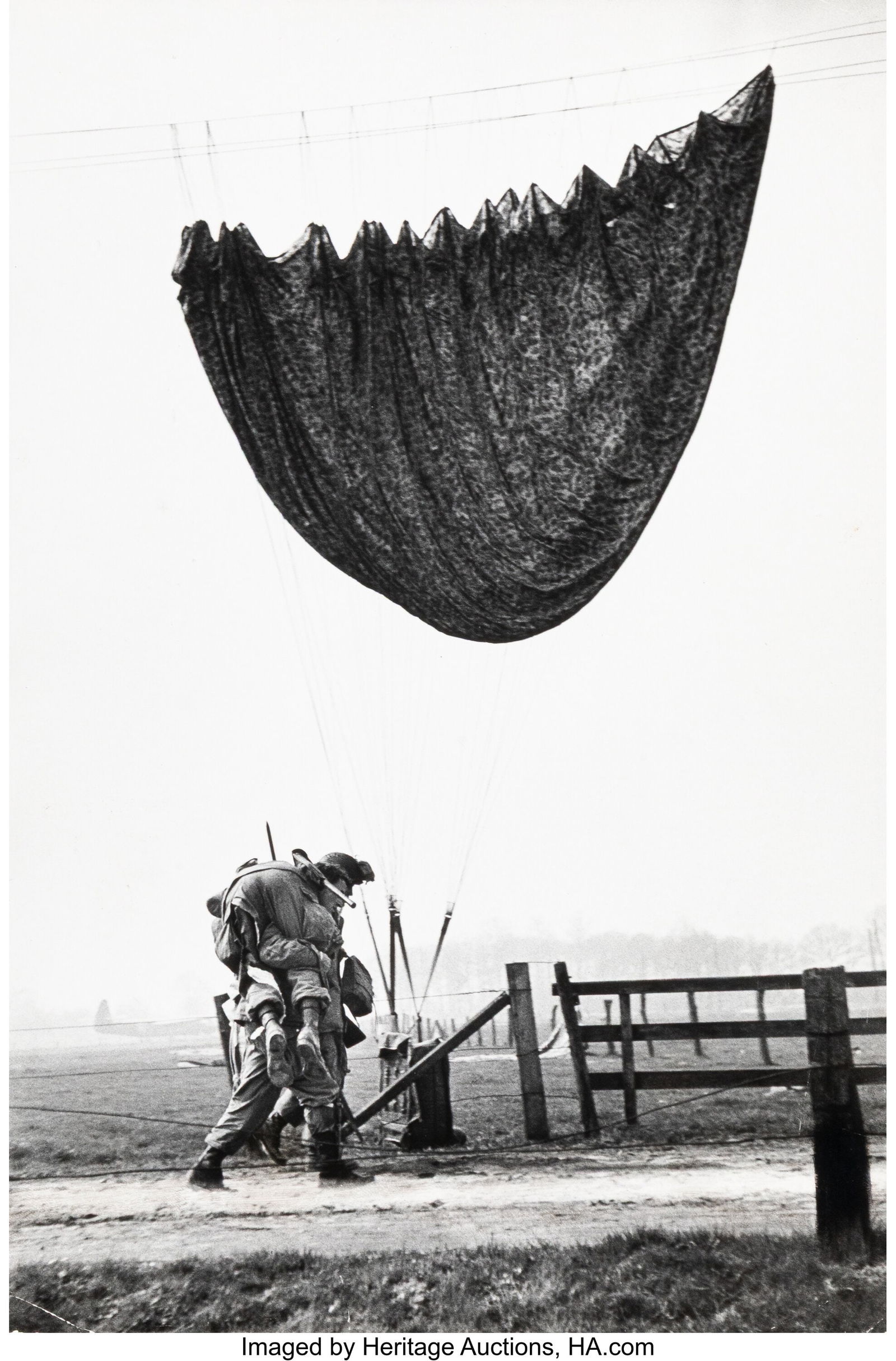 Robert Capa (American, 1913-1954) Paratrooper Ca (1 of 3)