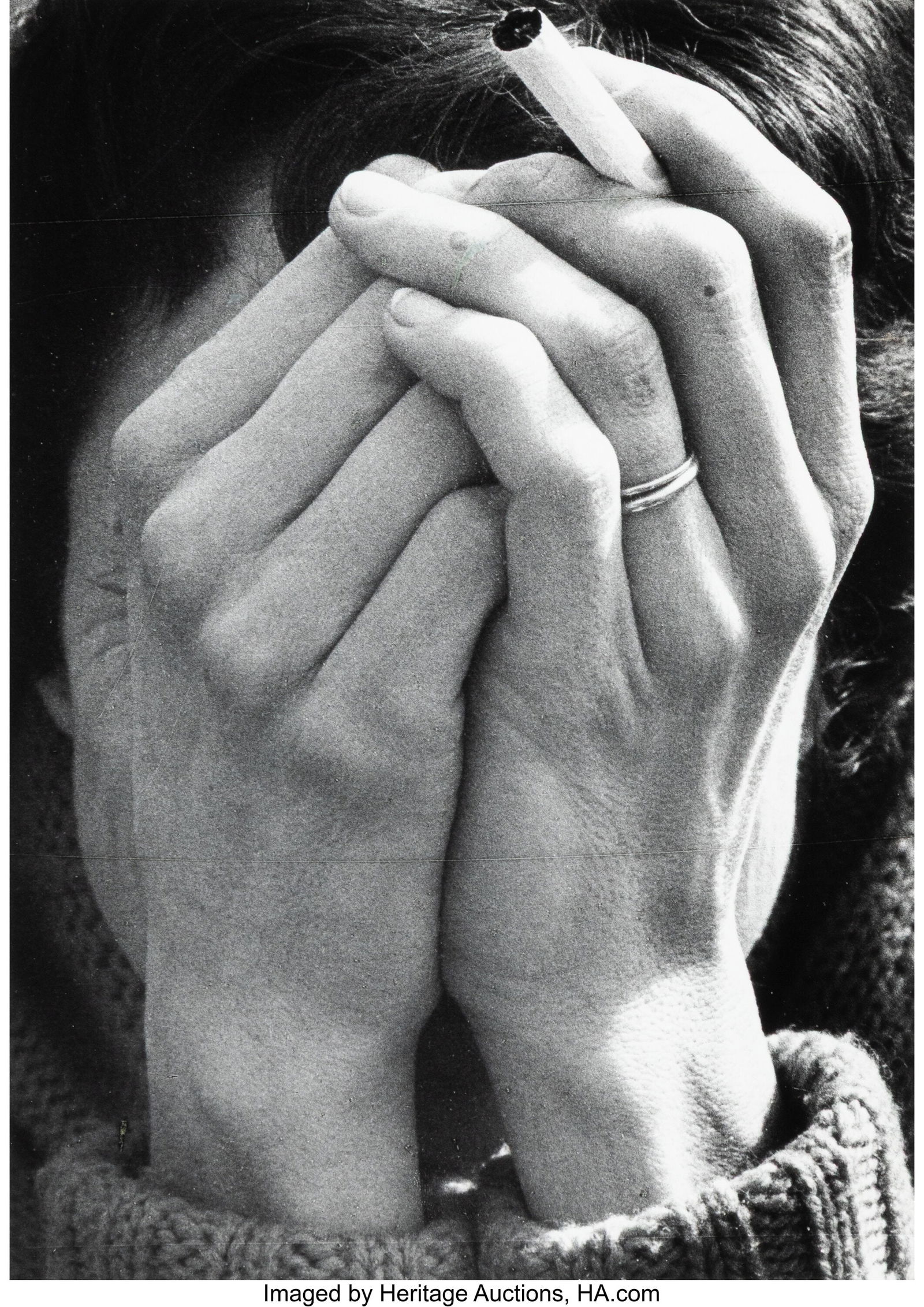 Dorothea Lange (American, 1895-1965) Bad Trouble: Dorothea Lange (American, 1895-1965) Bad Trouble over the Weekend, 1964 Gelatin silver print 9-3/8 x 6-3/4 inches (23.8 x 17.1 cm) (image&rpa