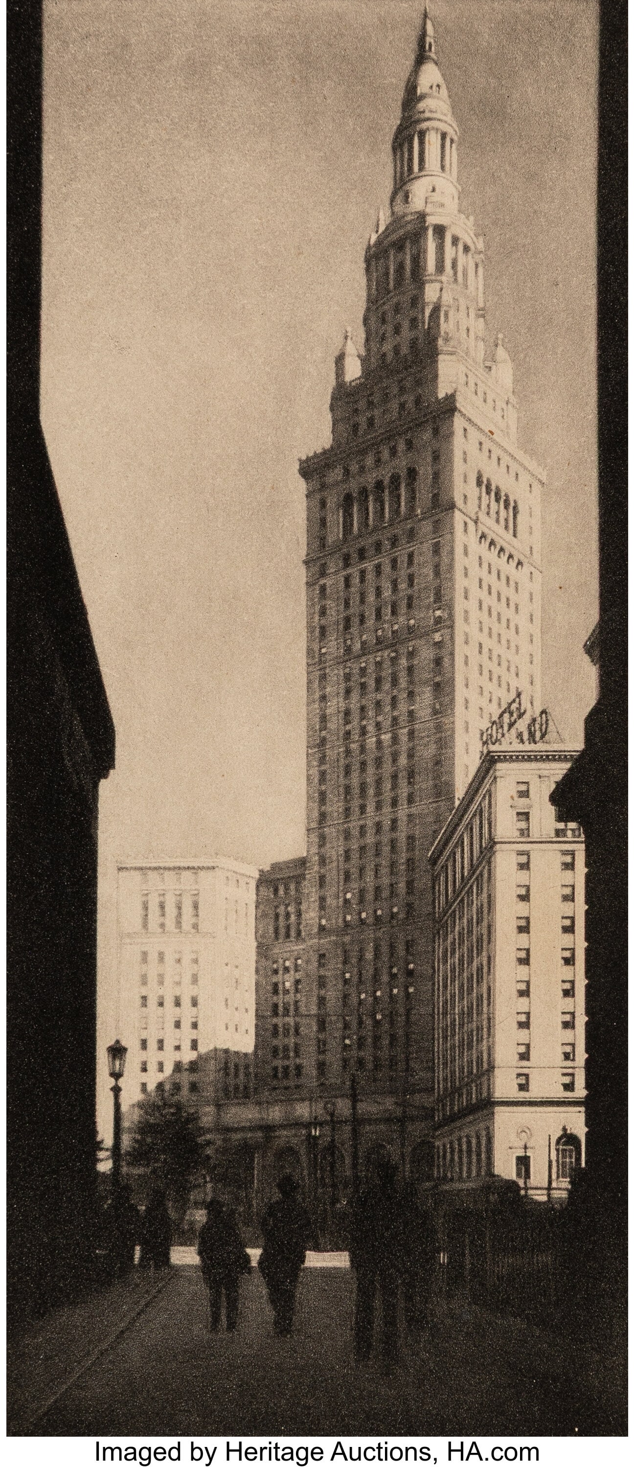 Margaret Bourke-White (American, 1904-1971) Term: Margaret Bourke-White (American, 1904-1971) Terminal Tower, Cleveland, 1928 Photogravure 8-1/8 x 3-1/2 inches (20.7 x 8.9 cm) (image&rp