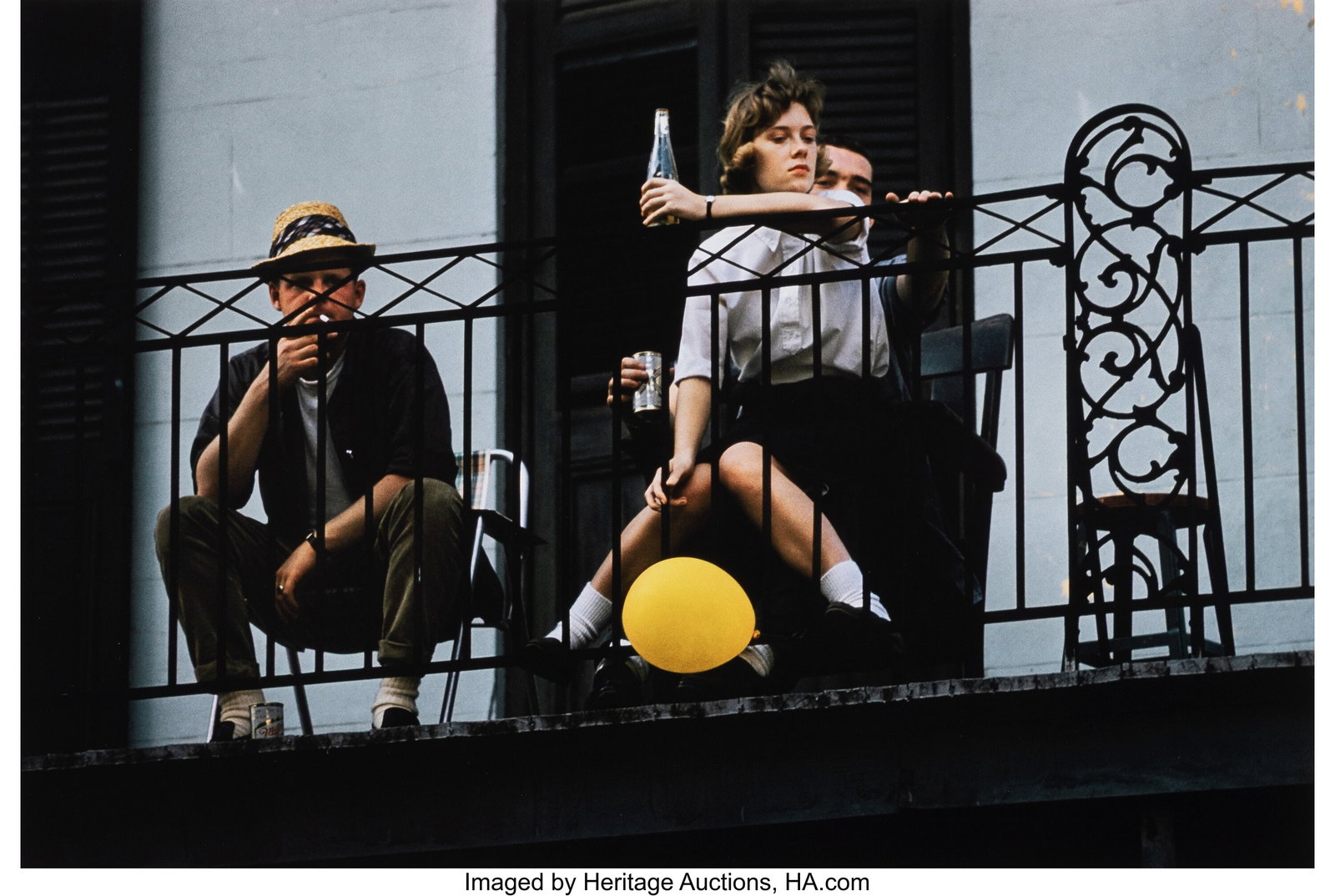 Ernst Haas (American/Austrian, 1921-1986) Yellow: Ernst Haas (American/Austrian, 1921-1986) Yellow Balloon, New Orleans, 1960 Digital pigment print, printed 2025 under the supervision of Alexander Haas 17-1/2
