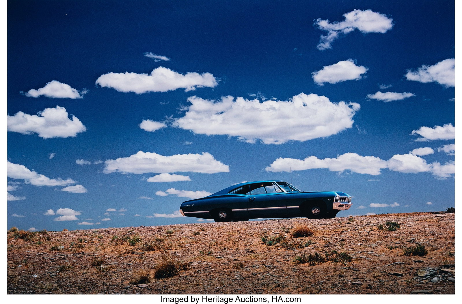 Ernst Haas (American/Austrian, 1921-1986) Nature: Ernst Haas (American/Austrian, 1921-1986) Nature and Machine, 1975 Digital pigment print, printed 2022 under the supervision of Alexander Haas 17-1/4 x 25-3/4 i