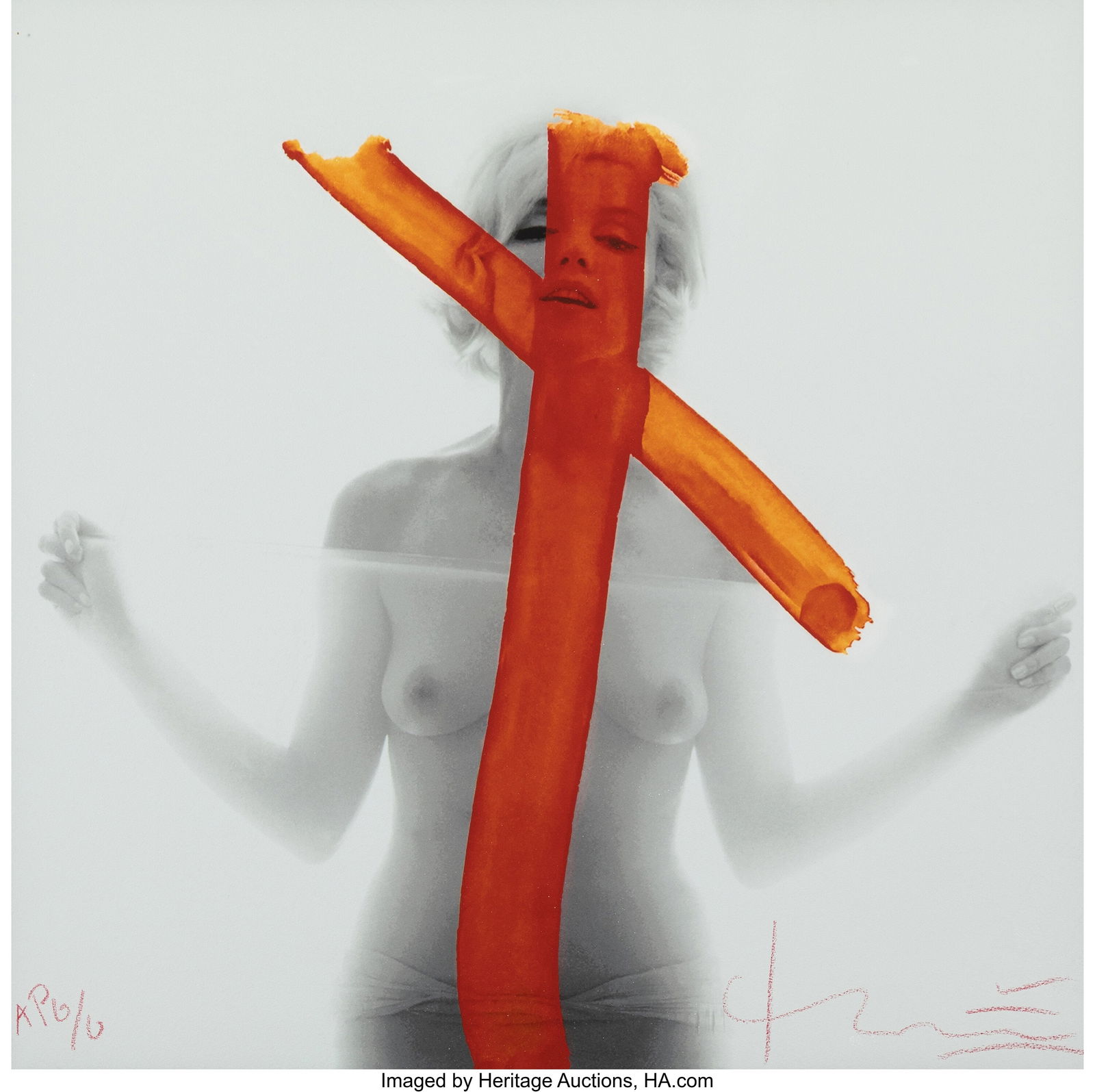 Bert Stern (American, 1929-2013) Marilyn Monroe,: Bert Stern (American, 1929-2013) Marilyn Monroe, Crucifix, II (from the Last Sitting), 1962 Digital pigment print, printed later 18-1/4 x 18-1&sol