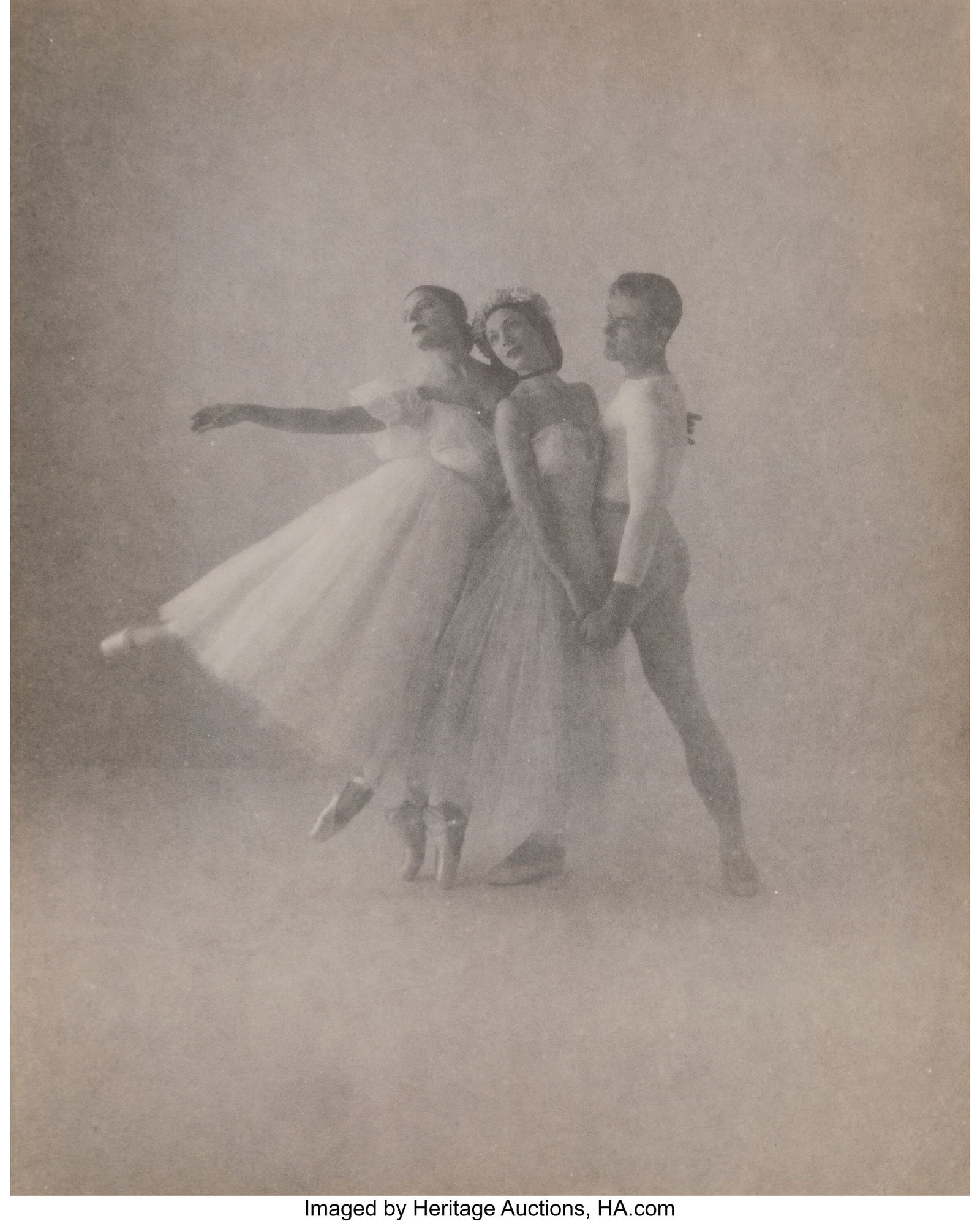 Irving Penn (American, 1917-2009) Nora Kaye, And: Irving Penn (American, 1917-2009) Nora Kaye, André Eglevsky and Alicia Alonso, New York, 1946 Gelatin silver print 12-5/8 x 10-1/4 inches (32&peri