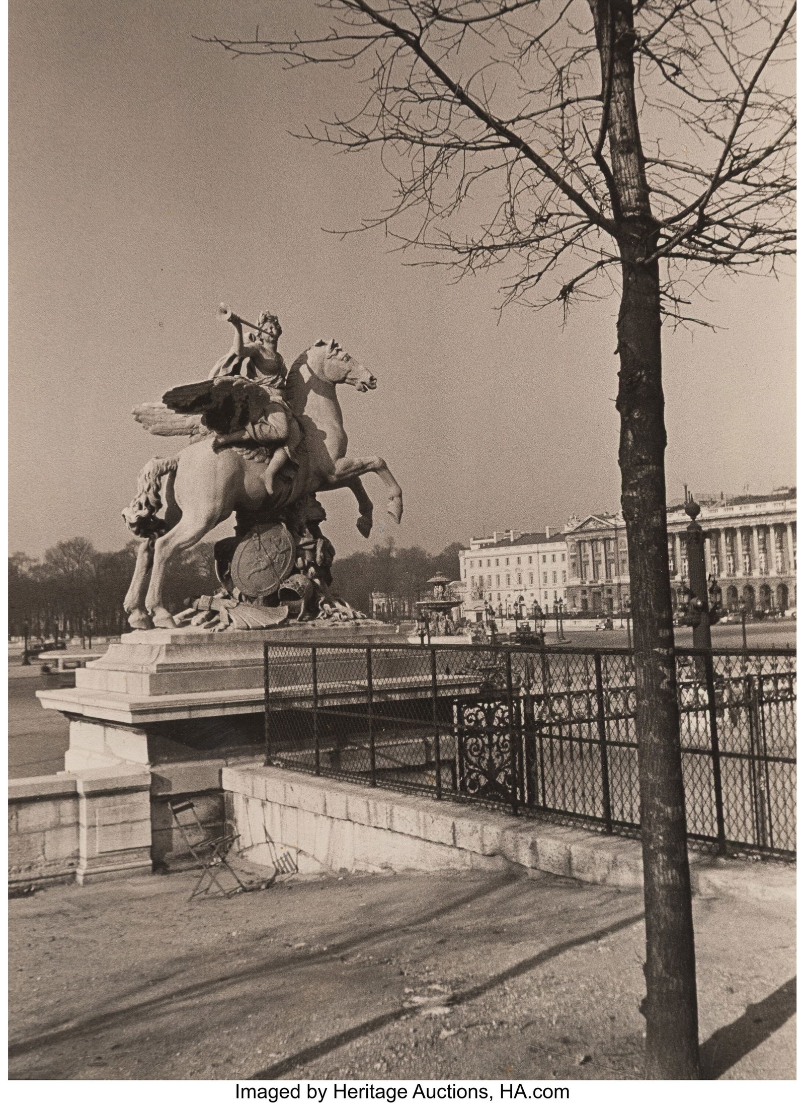 Ilse Bing (German/American, 1899-1998) Place de: Ilse Bing (German/American, 1899-1998) Place de la Concorde, Paris, 1934 Gelatin silver print, printed after 1955 12-3/8 x 9 inches (31.4 x 22&per