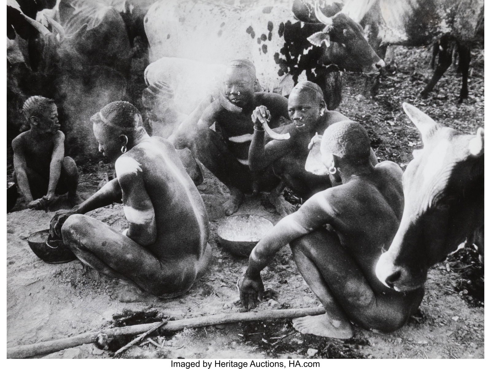 Leni Riefenstahl (German, 1902-2003) Nuba (20 wo: Leni Riefenstahl (German, 1902-2003) Nuba (20 works), 1960-1969 Gelatin silver prints on Agfa paper Twelve 6-1/2 x 9-3/4 inches (16.5 x 24.8