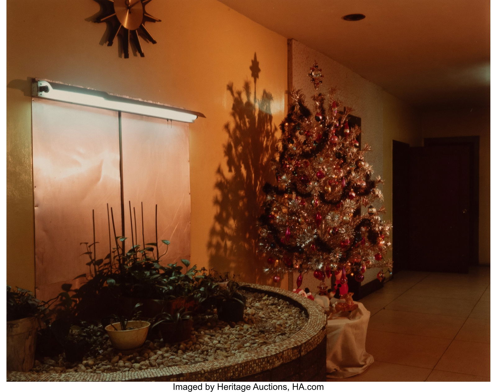 Joel Meyerowitz (American, b. 1938) Untitled (Ch: Joel Meyerowitz (American, b. 1938) Untitled (Christmas Tree), New York, 1977 Dye coupler print 7-5/8 x 9-5/8 inches (19.4 x 24.