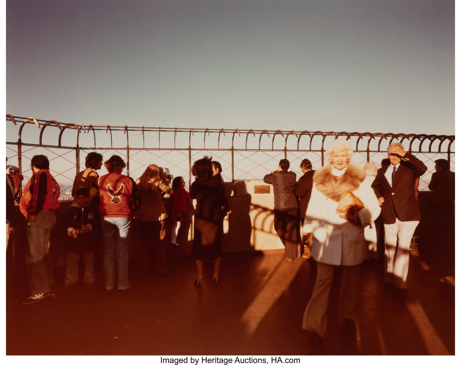 Joel Meyerowitz (American, b. 1938) Untitled (To: Joel Meyerowitz (American, b. 1938) Untitled (Top of Empire State Building, New York), 1978 Unique dye coupler print 7-1/2 x 9-1/2 inches (19&