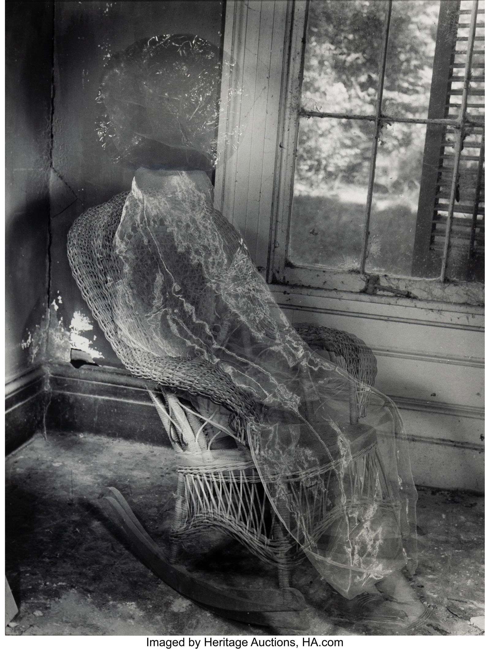 Clarence John Laughlin (American, 1905-1985) Hou: Clarence John Laughlin (American, 1905-1985) House of the Past, 1947 Gelatin silver print, ferrotyped printed 1973 13-1/2 x 10-1/4 inches (34.3 x 26&per