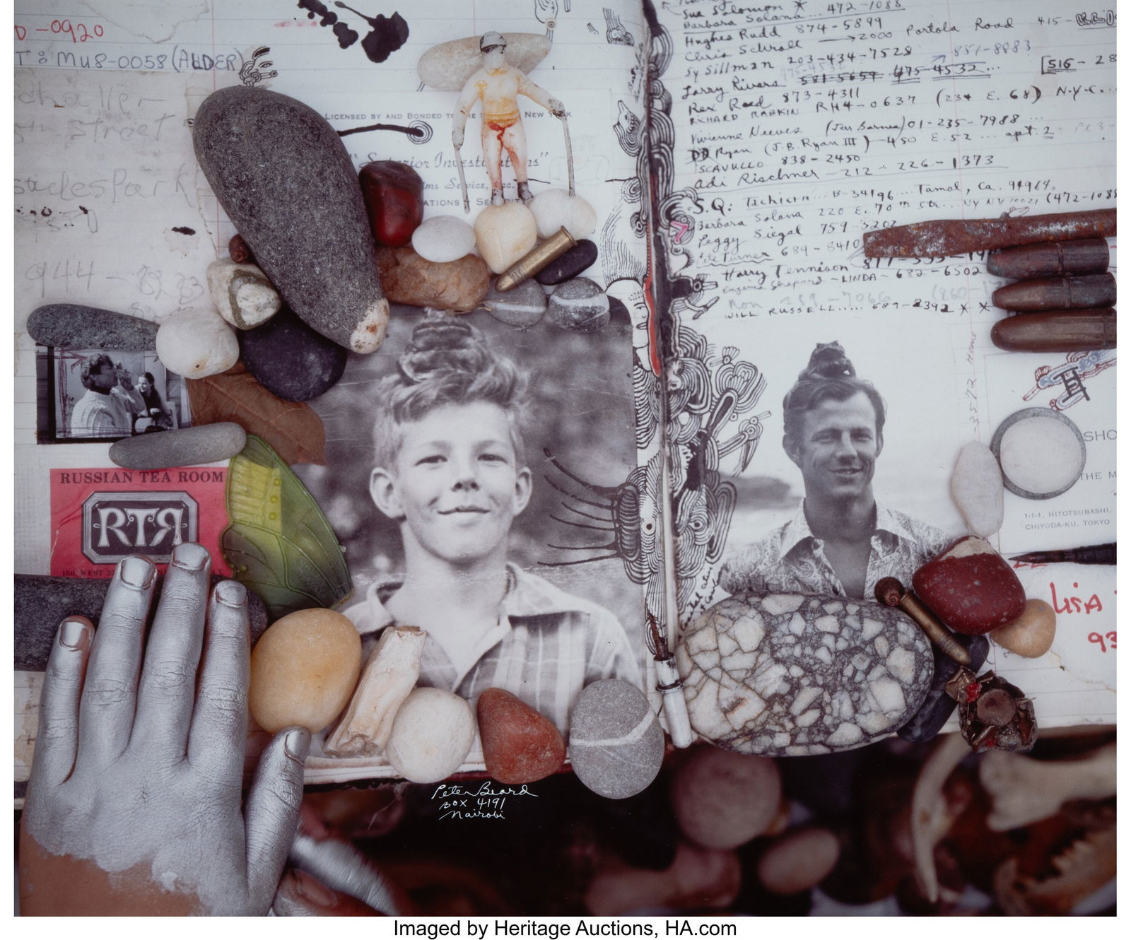 Peter Beard (American, 1938-2020) Diary Page, Za (1 of 2)