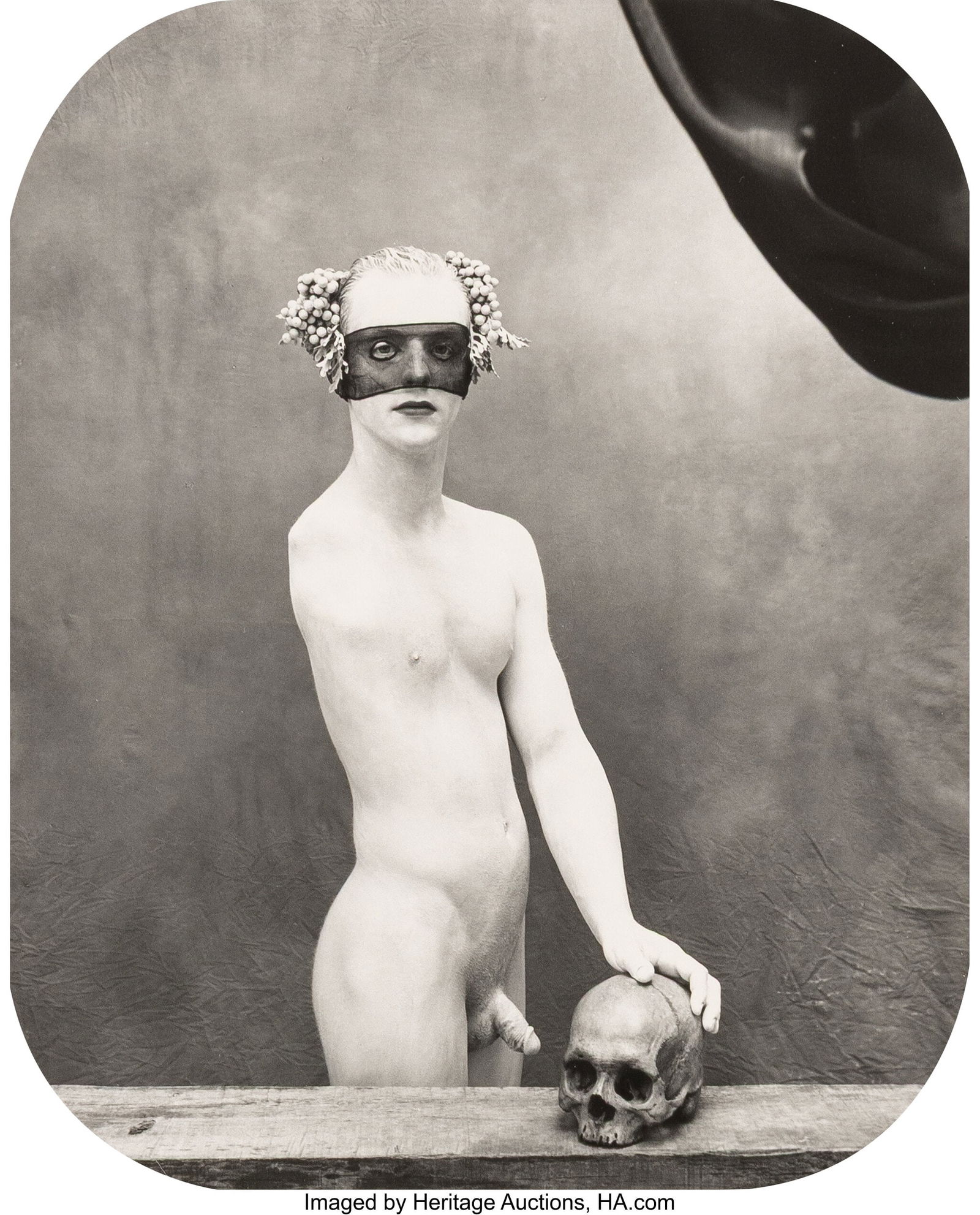 Joel-Peter Witkin (American, b. 1939) Portrait a: Joel-Peter Witkin (American, b. 1939) Portrait as a Vanité, New Mexico, 1994 Gelatin silver print 11-1/4 x 9-1/4 inches (28.6 x 23.