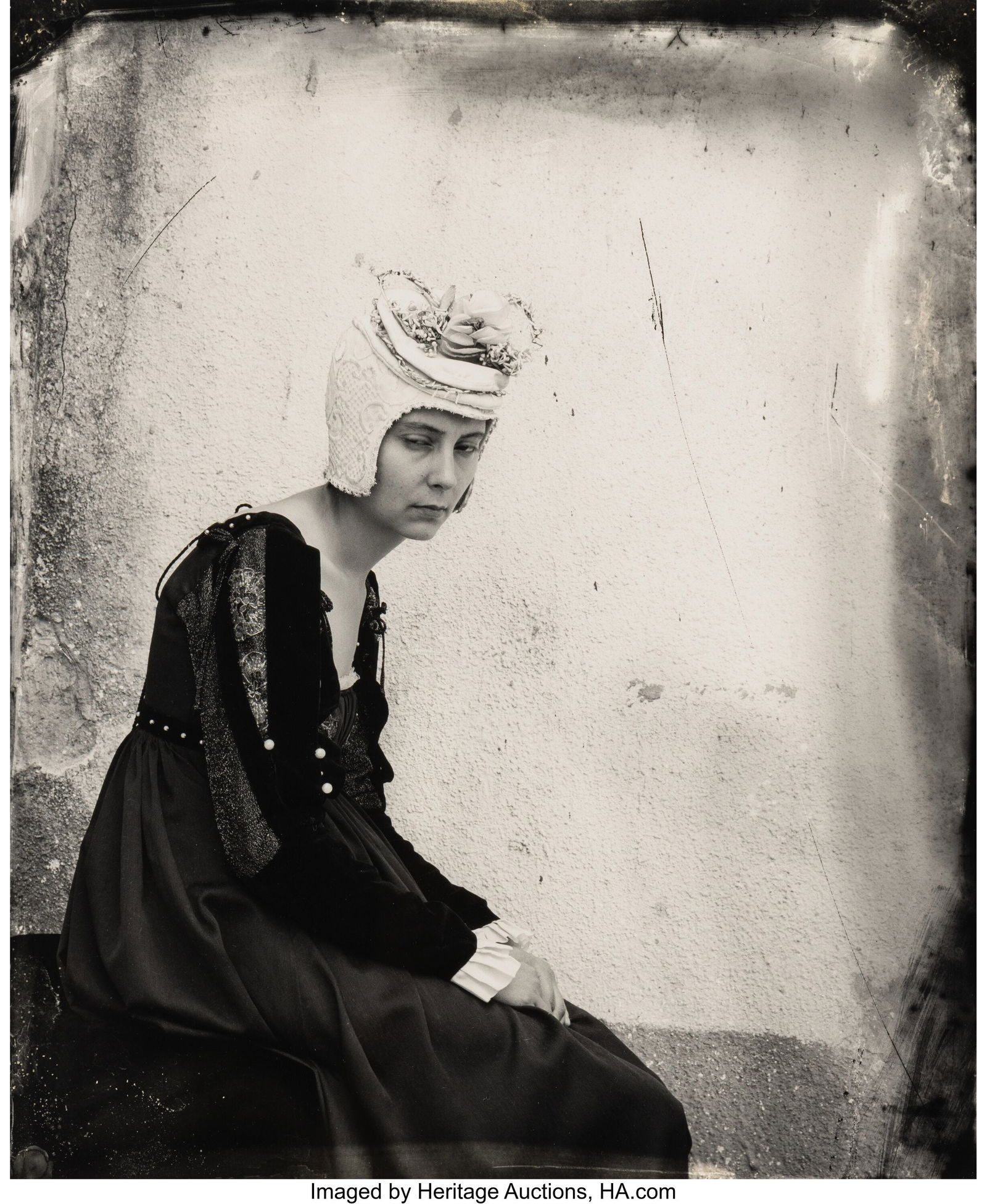 Joel-Peter Witkin (American, b. 1939) Costumed I: Joel-Peter Witkin (American, b. 1939) Costumed Inmate, Insane Asylum, Budapest, 1993 Gelatin silver print 15-1/4 x 12-1/2 inches (38.7 x 31