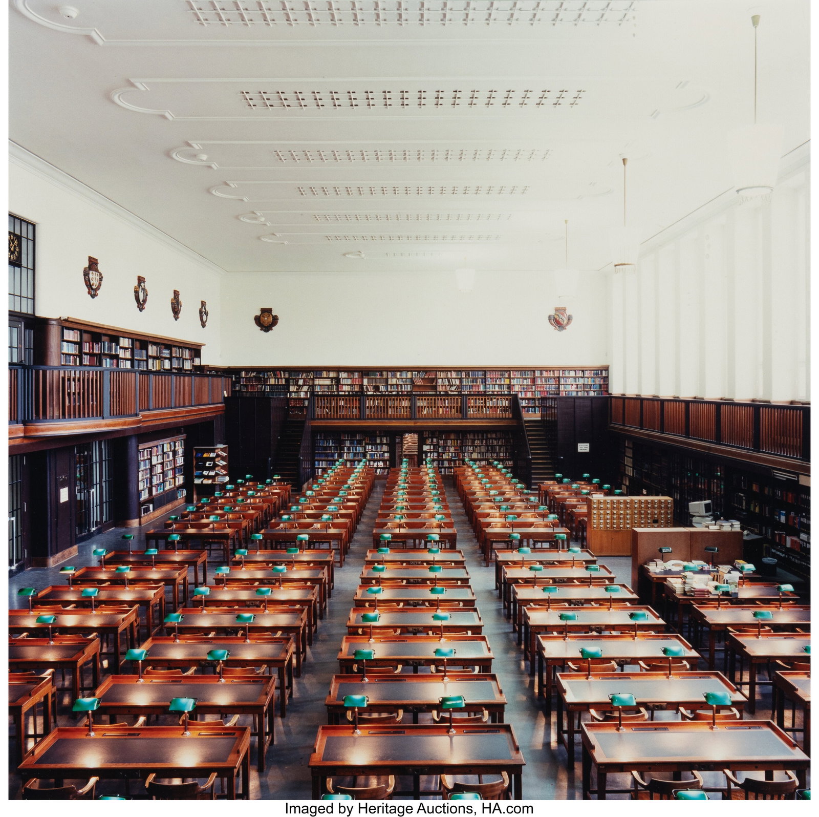 Candida Höfer (German, b. 1944) Deutsche Bucher: Candida Höfer (German, b. 1944) Deutsche Bucherei, Leipzig IX, 1997 Dye coupler print, printed 2001 11 x 11 inches (27.9 x 27.9 cm&rpar