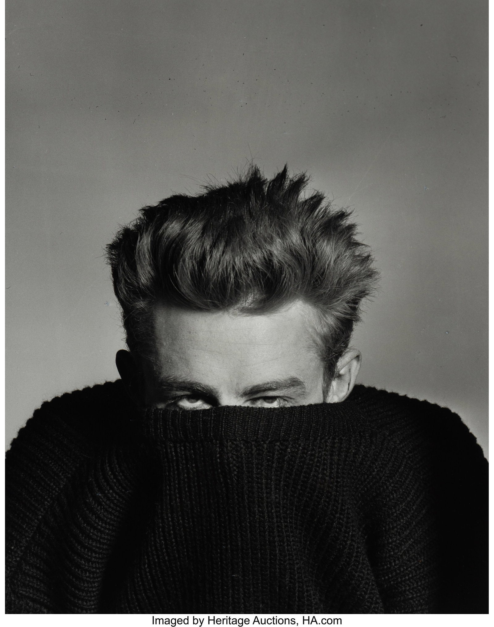 Phil Stern (American, 1919-2014) James Dean, 195: Phil Stern (American, 1919-2014) James Dean, 1955 Gelatin silver print 19-3/4 x 15 inches (50.2 x 38.1 cm) (image) 20 x 16 inches (shee
