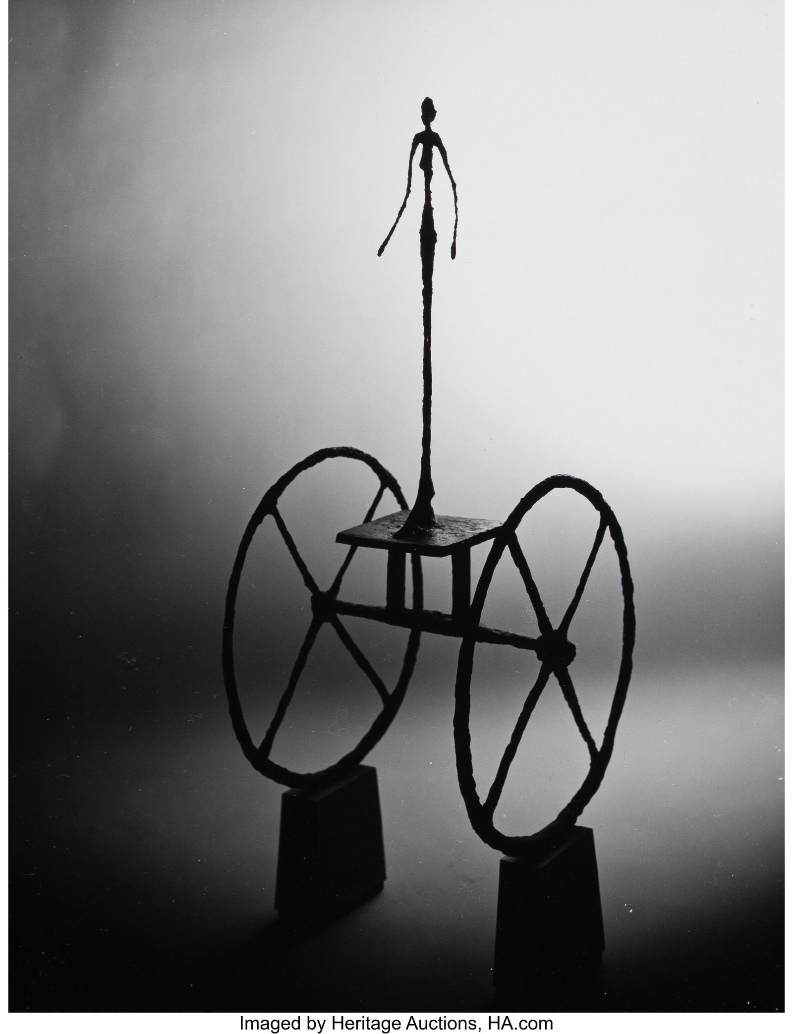 Herbert Matter (Swiss, 1907-1984) Alberto Giacom: Herbert Matter (Swiss, 1907-1984) Alberto Giacometti Sculptures (3 works), circa 1960 Gelatin silver prints Each 11 x 14 inches (27.9 x 35.6 cm)