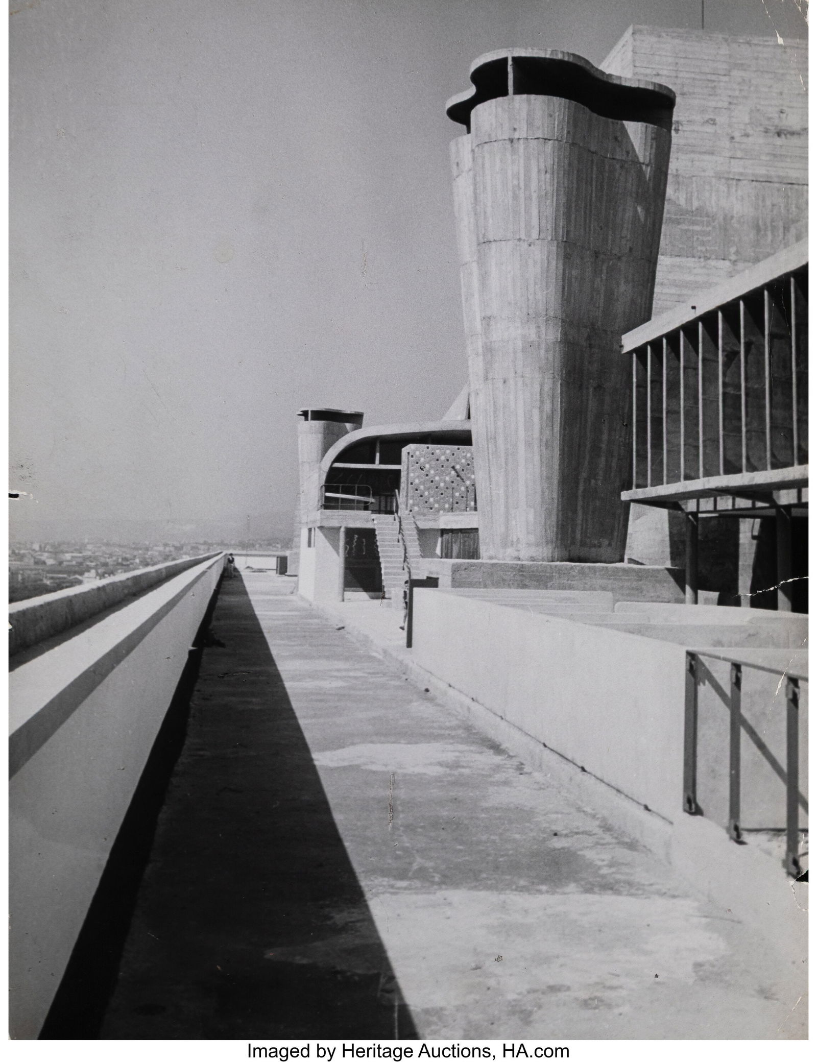 Brassaï (French, 1899-1984) La Cité Radieuse,: Brassaï (French, 1899-1984) La Cité Radieuse, Marseilles, c. 1952 Gelatin silver print 11-5/8 x 9-1/8 inches (29.6 x 23.2 cm&r
