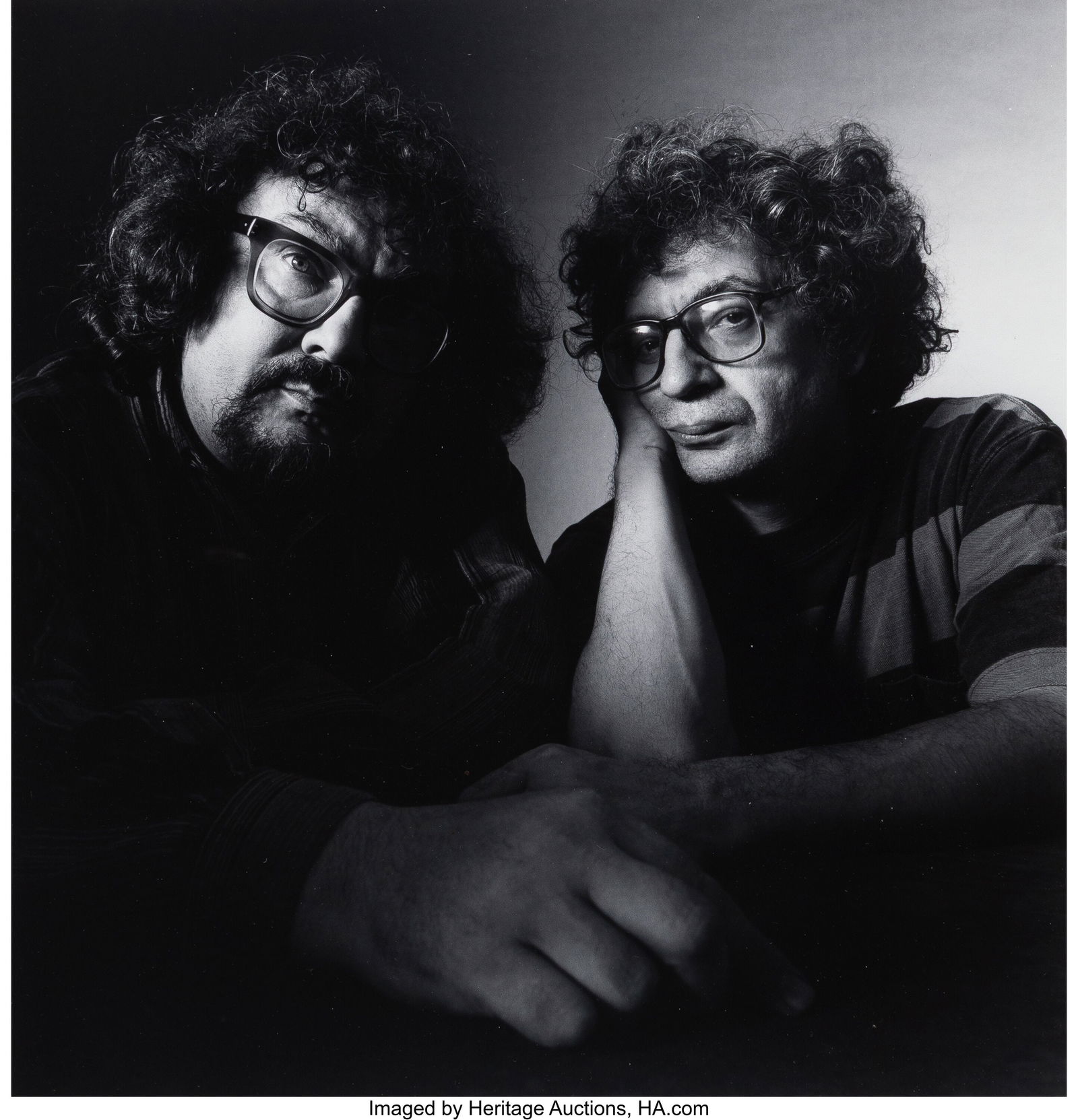 Anonymous (20th Century) Vitaly Komar and Alexan: Anonymous (20th Century) Vitaly Komar and Alexander Melamid, 1992 Gelatin silver print 13 x 12-3/8 inches (33.0 x 31.4 cm) (image) 20 x 16 inches