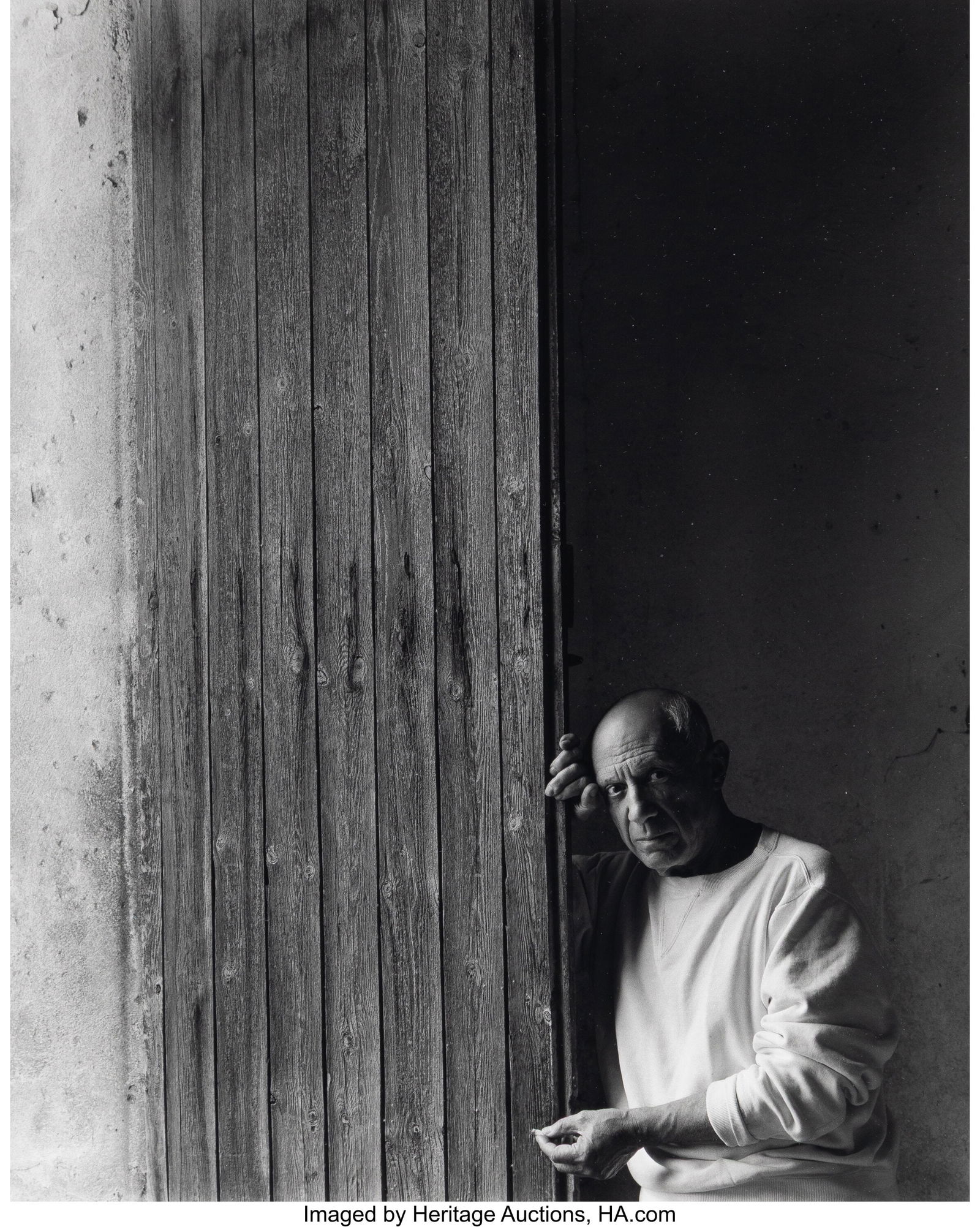 Arnold Newman (American, 1918-2006) Pablo Picass: Arnold Newman (American, 1918-2006) Pablo Picasso, 1954 Gelatin silver print, printed later 12-1/8 x 9-3/4 inches (30.9 x 24.8 cm) (ima