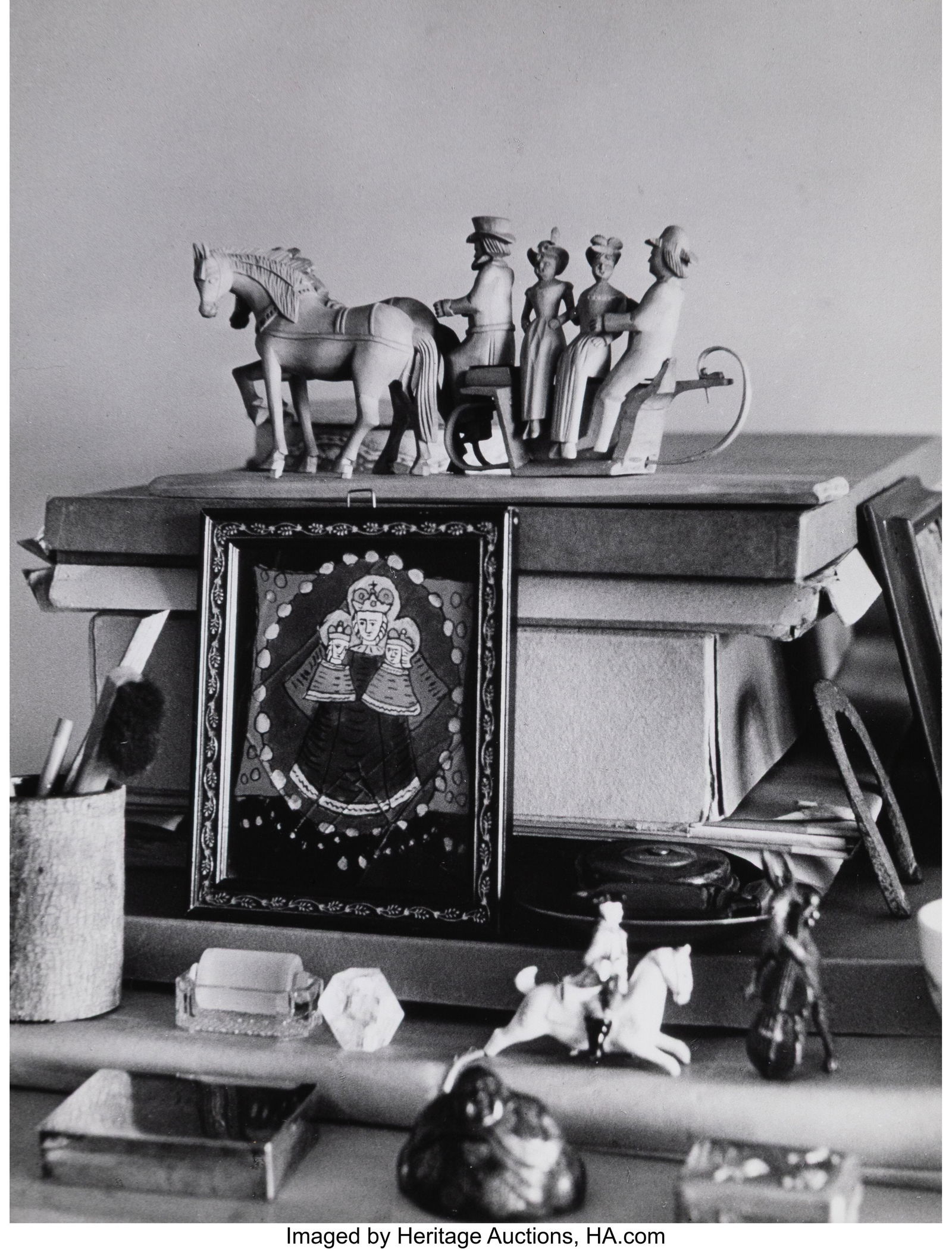 Alexander Liberman (American, 1912-1999) Kandins: Alexander Liberman (American, 1912-1999) Kandinsky's Studio, Neuilly-sur-Seine, 1954 Gelatin silver print, printed c. 1963 9-3/8 x 7-1/2 inches (2