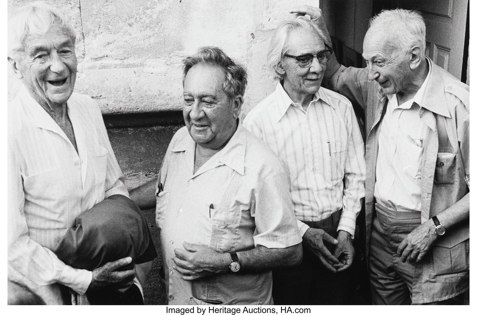 Lucien Clergue (French, 1934-2014) Jacques-Henri: Lucien Clergue (French, 1934-2014) Jacques-Henri Lartigue, Aaron Siskind, Manuel Álvarez Bravo and André Kertész, Arles, July, 1979 G