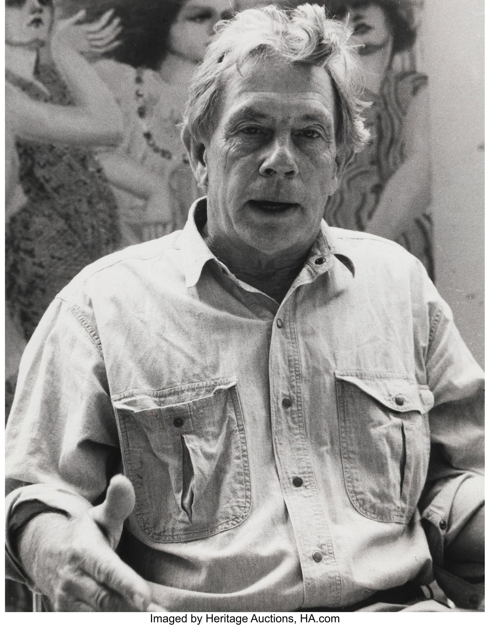 Charles Guiliano (American, active 20th century): Charles Guiliano (American, active 20th century) Lester Johnson, 1960s Gelatin silver print 9-3/8 x 7-1/2 inches (23.7 x 19.1 cm) (image&rpar