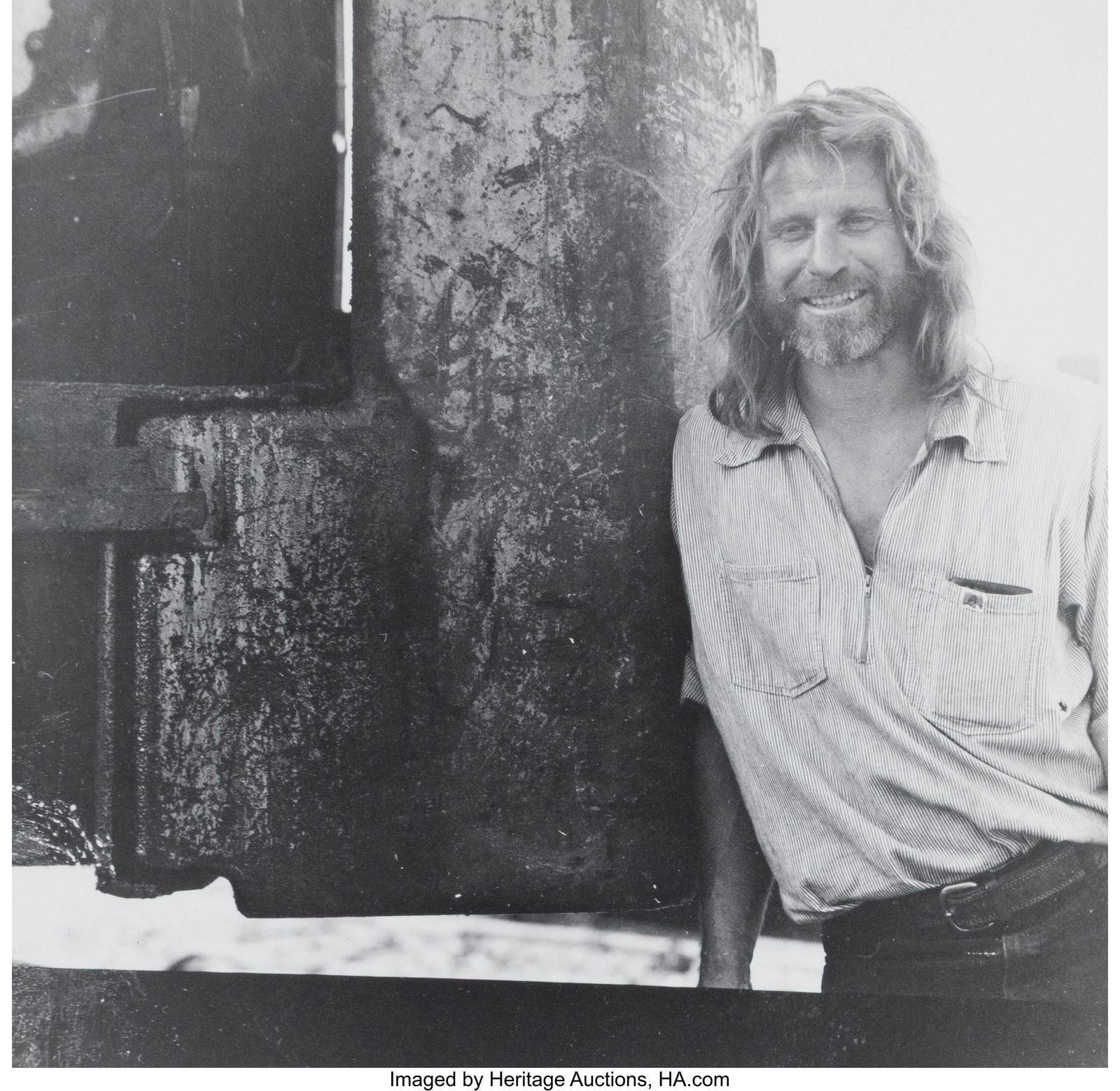 Anonymous (20th Century) Mark Di Suvero, 1970s G: Anonymous (20th Century) Mark Di Suvero, 1970s Gelatin silver print 7-3/8 x 7-1/2 inches (18.7 x 19.1 cm) (image) 10 x 8 inches (sheet&rp