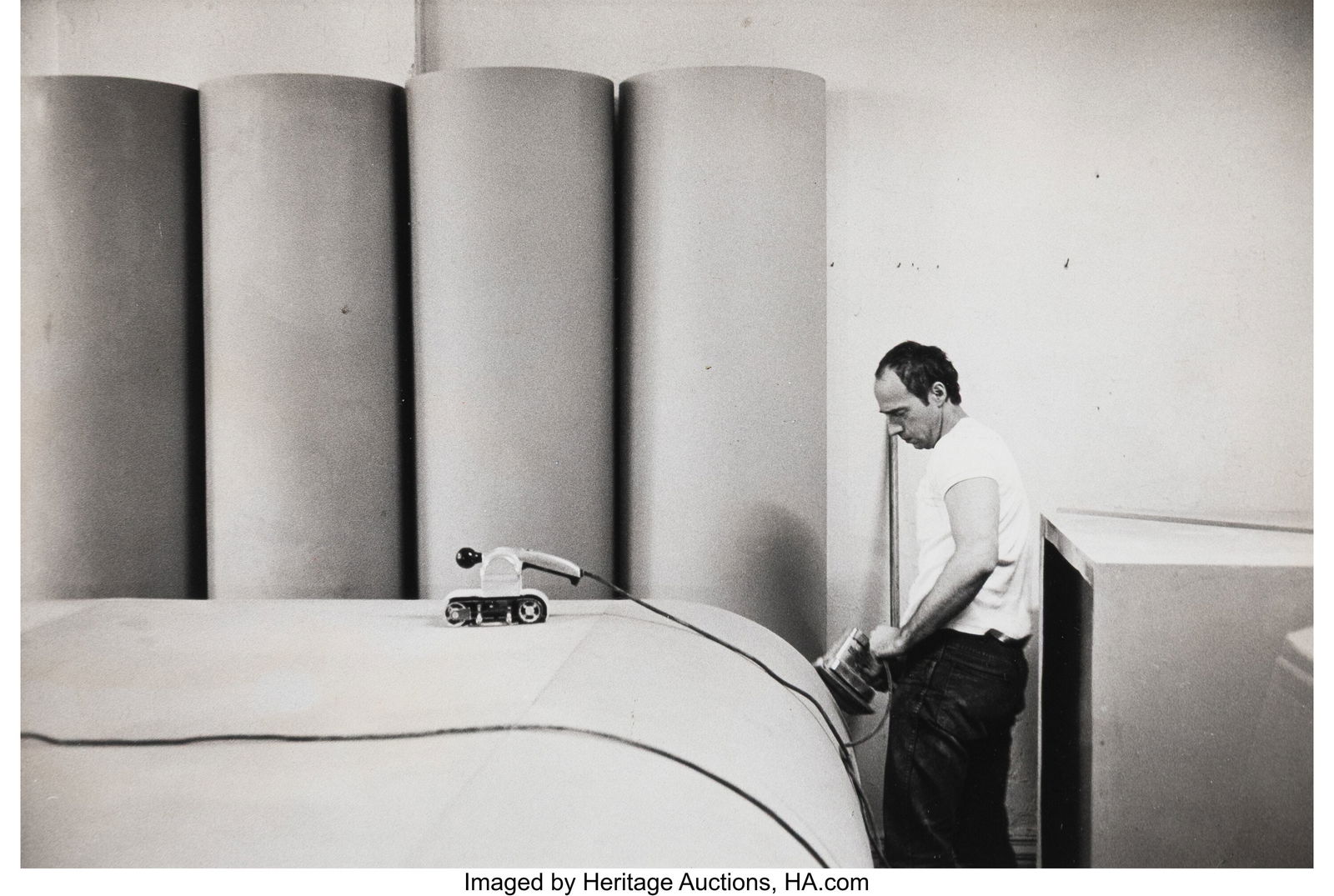 Bill Wilson (American, 1931-2013) Robert Morris,: Bill Wilson (American, 1931-2013) Robert Morris, 1967 Gelatin silver print, printed circa 1969 6-1/2 x 9-1/2 inches (16.5 x 24.1 cm) Credit&