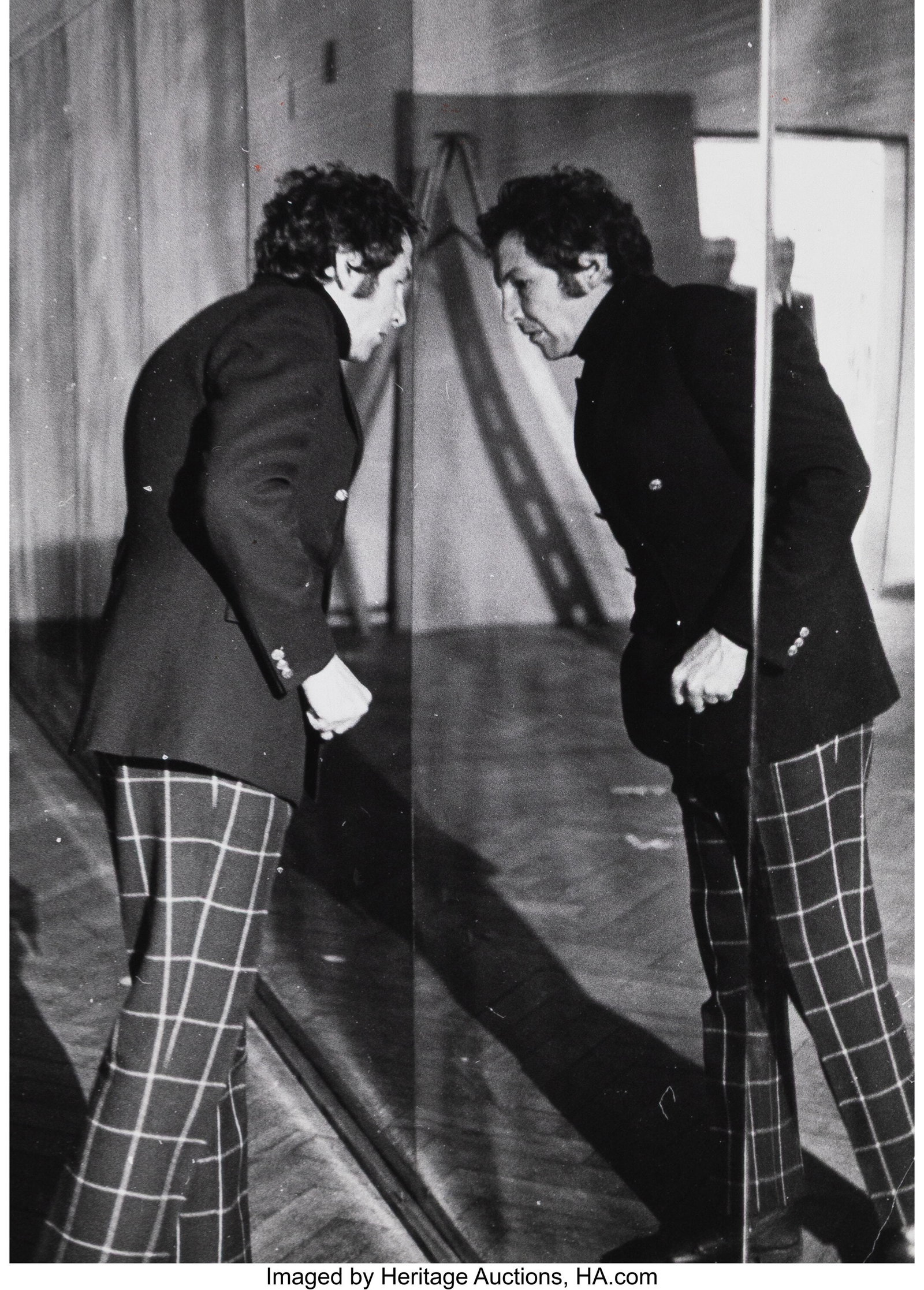 Anonymous (20th Century) Robert Rauschenberg wit: Anonymous (20th Century) Robert Rauschenberg with "Soundings", 1968 Gelatin silver print 8-1/4 x 6 inches (21.0 x 15.2 cm) (image/sheet) Title