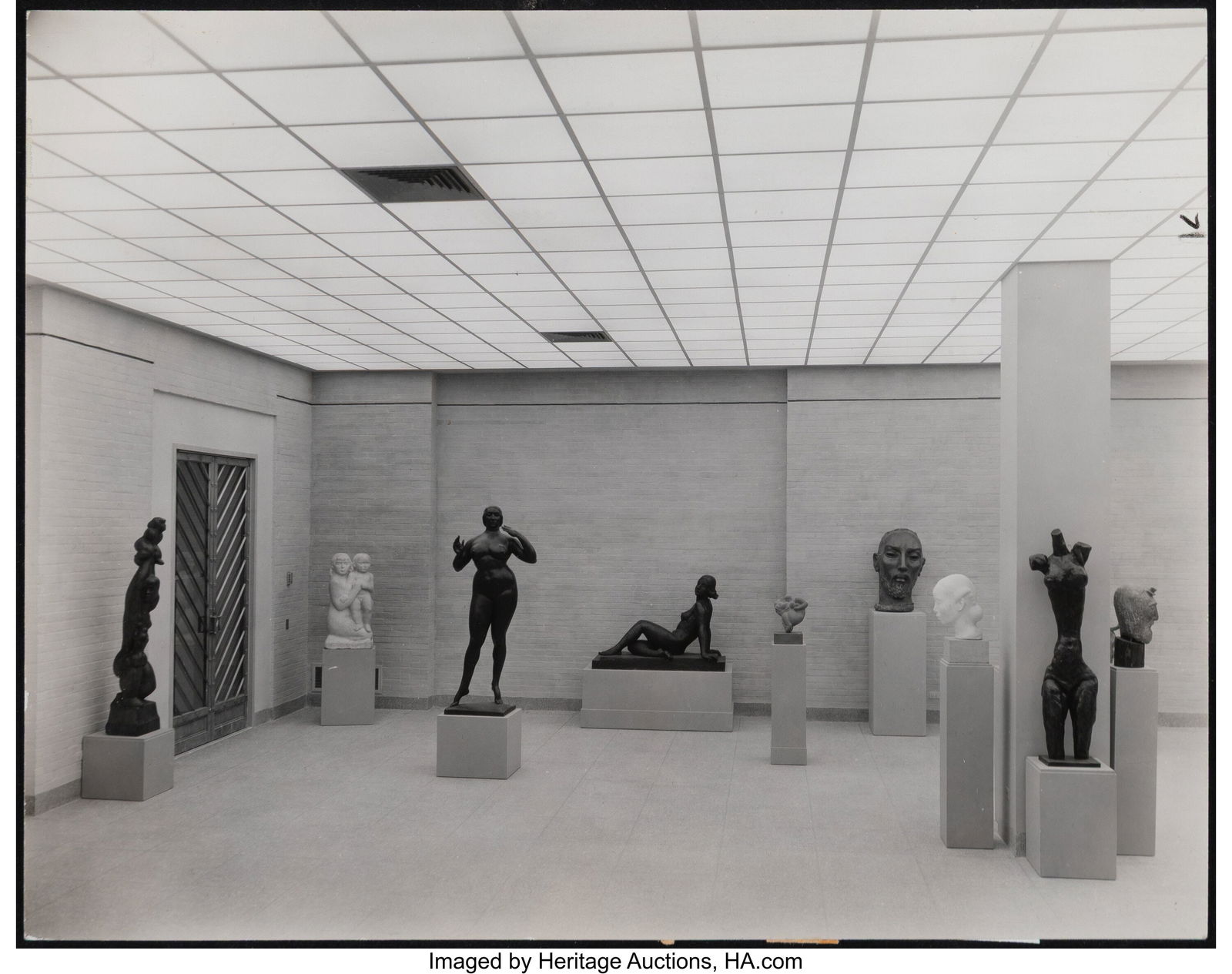Berenice Abbott (American, 1898-1991) Sculpture: Berenice Abbott (American, 1898-1991) Sculpture Exhibition (De Creeft, Lachaise et al.), New York, Before 1963 Gelatin silver print 7-1/2 x 9-1&s