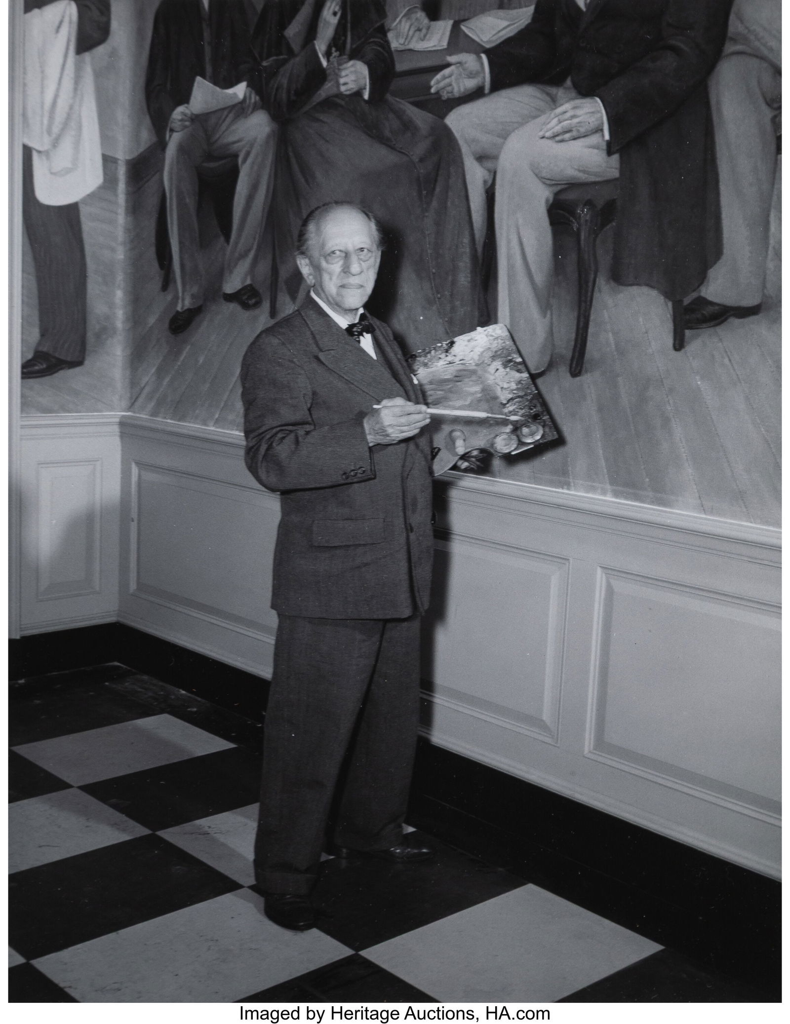 Charles H. Weber (American, 1906-2009) Leon Krol: Charles H. Weber (American, 1906-2009) Leon Kroll, 1956 Gelatin silver print, printed later 9-3/4 x 7-1/2 inches (24.8 x 19.1 cm) &lp