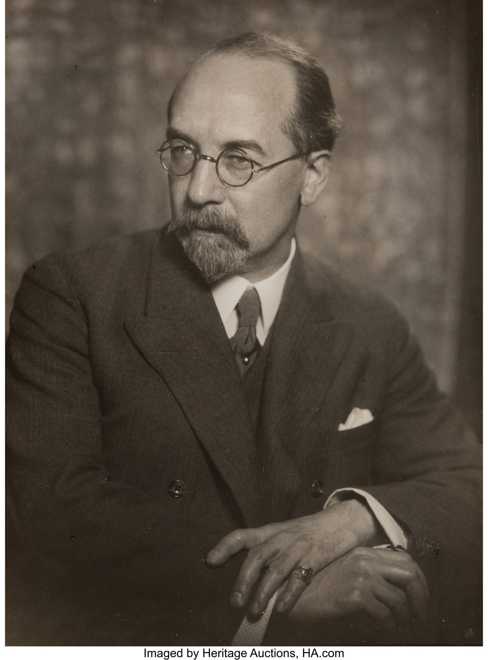 Arnold Genthe (American, 1869-1942) Herbert Cesc: Arnold Genthe (American, 1869-1942) Herbert Cescinsky, 1925 Gelatin silver print 9-1/2 x 7-1/8 inches (24.1 x 18.2 cm) (image/sheet)