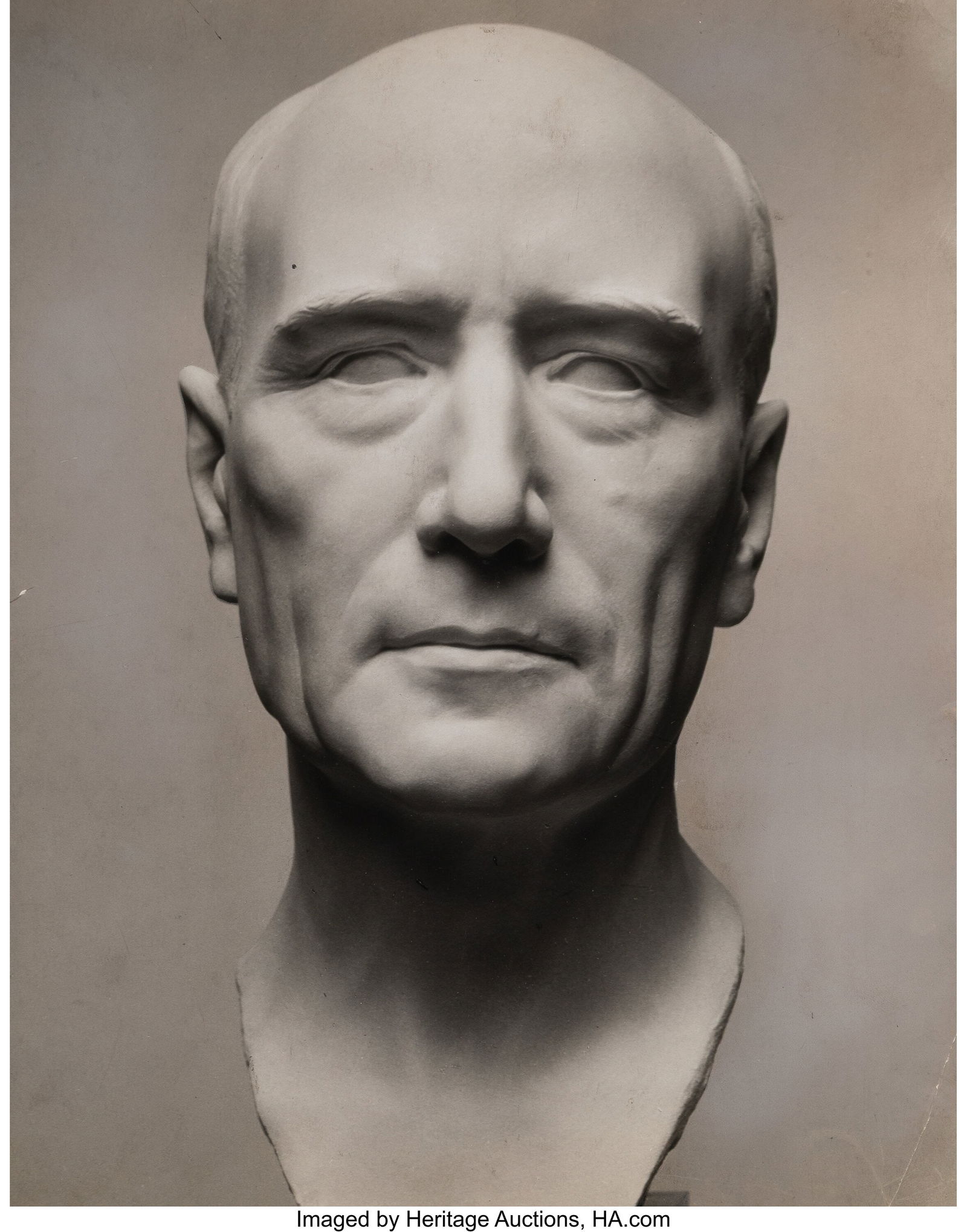 François Kollar (French, 1904-1979) Bust of And: François Kollar (French, 1904-1979) Bust of André Gide by Jo Davidson, 1930s Gelatin silver print 10-7/8 x 8-1/2 inches (27.6 x 1.3 cm&rp