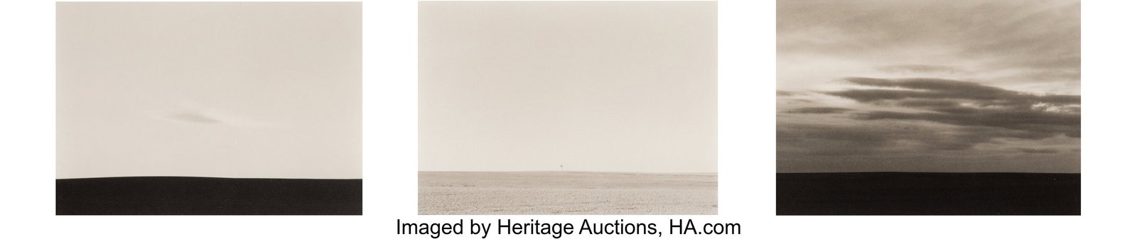 Kevin O'Connell (American, b. 1958) Landscape Tr: Kevin O'Connell (American, b. 1958) Landscape Triptych (3 works), 1996-1997 Platinum prints 5 x 6-5/8 inches (12.7 x 16.8 cm) (i