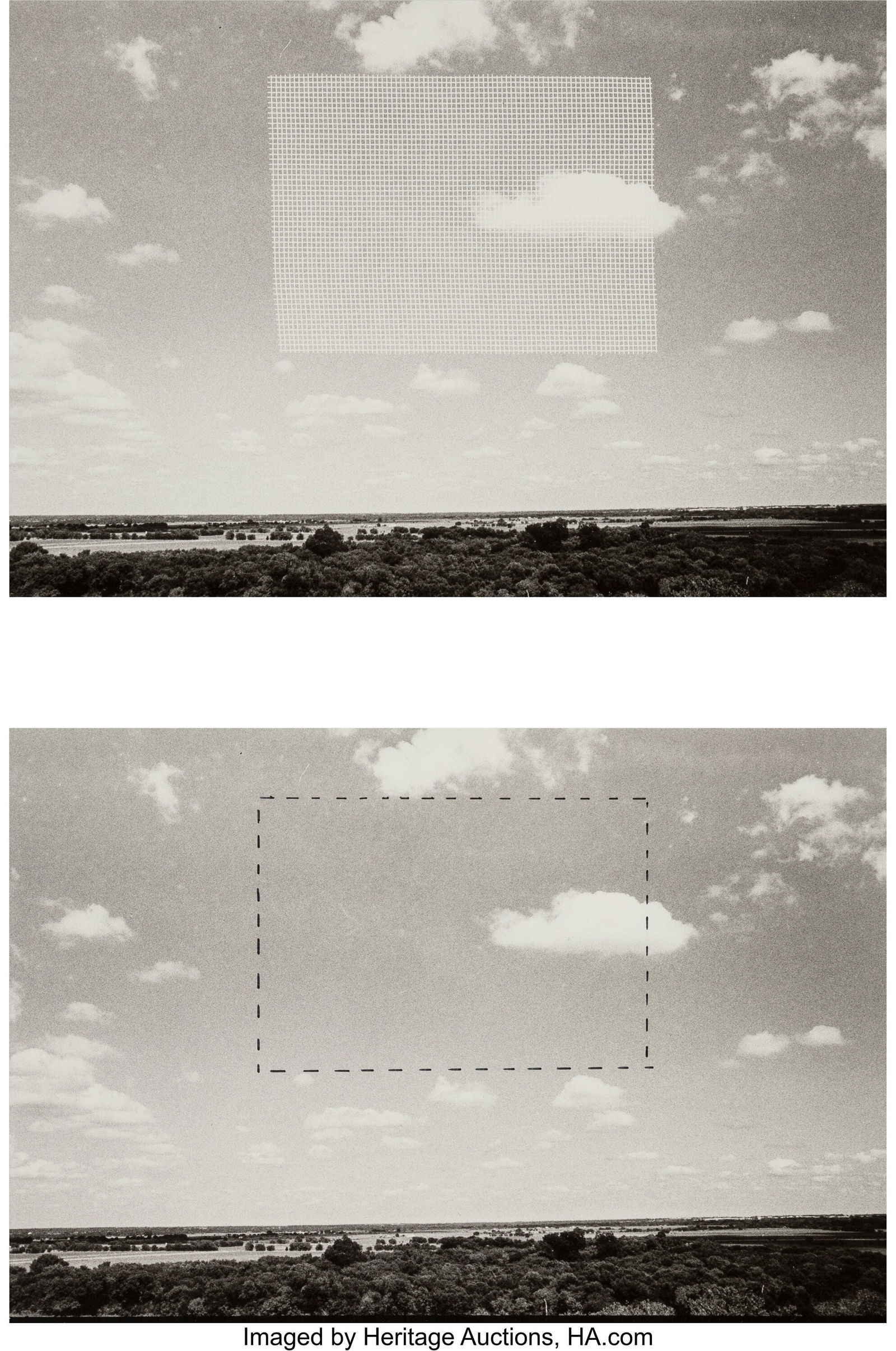 Robbie McClaran (American, b. 1955) Two Landscap: Robbie McClaran (American, b. 1955) Two Landscapes, Texas, 1980s Gelatin silver print 17-1/4 x 12-1/8 inches (43.8 x 30.8 cm) (i