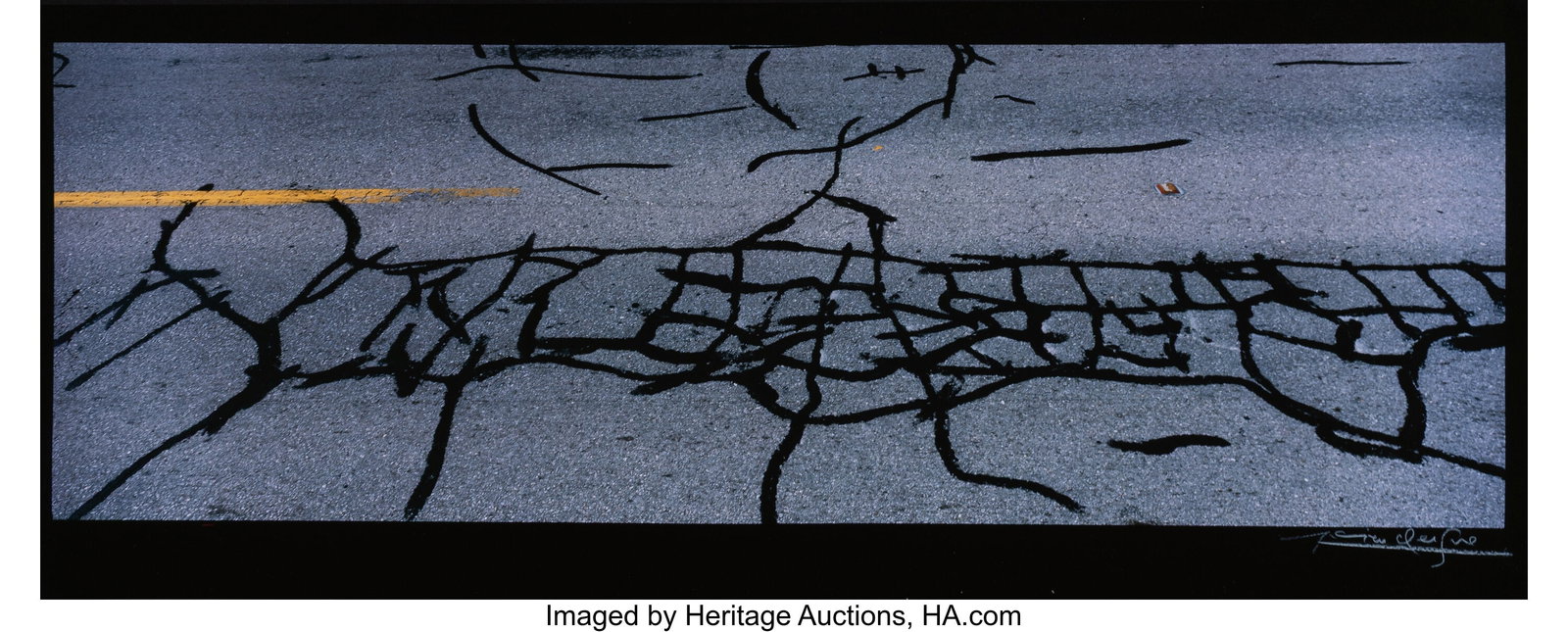 Lucien Clergue (French, 1934-2014) Road to Santa: Lucien Clergue (French, 1934-2014) Road to Santa Fe, 1985 Dye bleach print, printed 1988 10-1/4 x 31 inches (26.0 x 78.7 cm) (image) 1