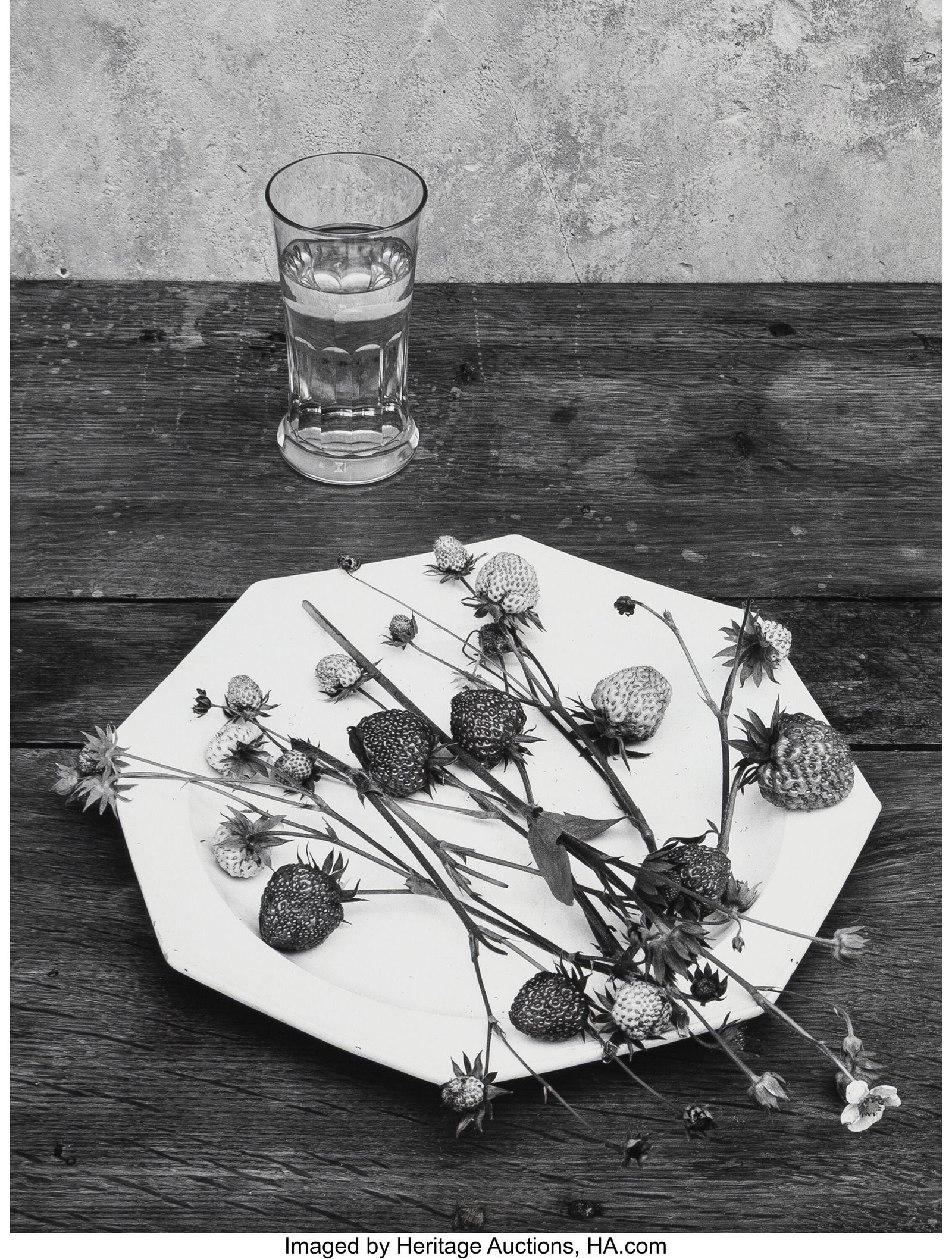 Jean-Pierre Sudre (French, 1921-1997) L'Assiette: Jean-Pierre Sudre (French, 1921-1997) L'Assiette Aux, Fraises, 1954 Gelatin silver print, printed later 15-3/4 x 11-3/4 inches (40.0 x 29.8