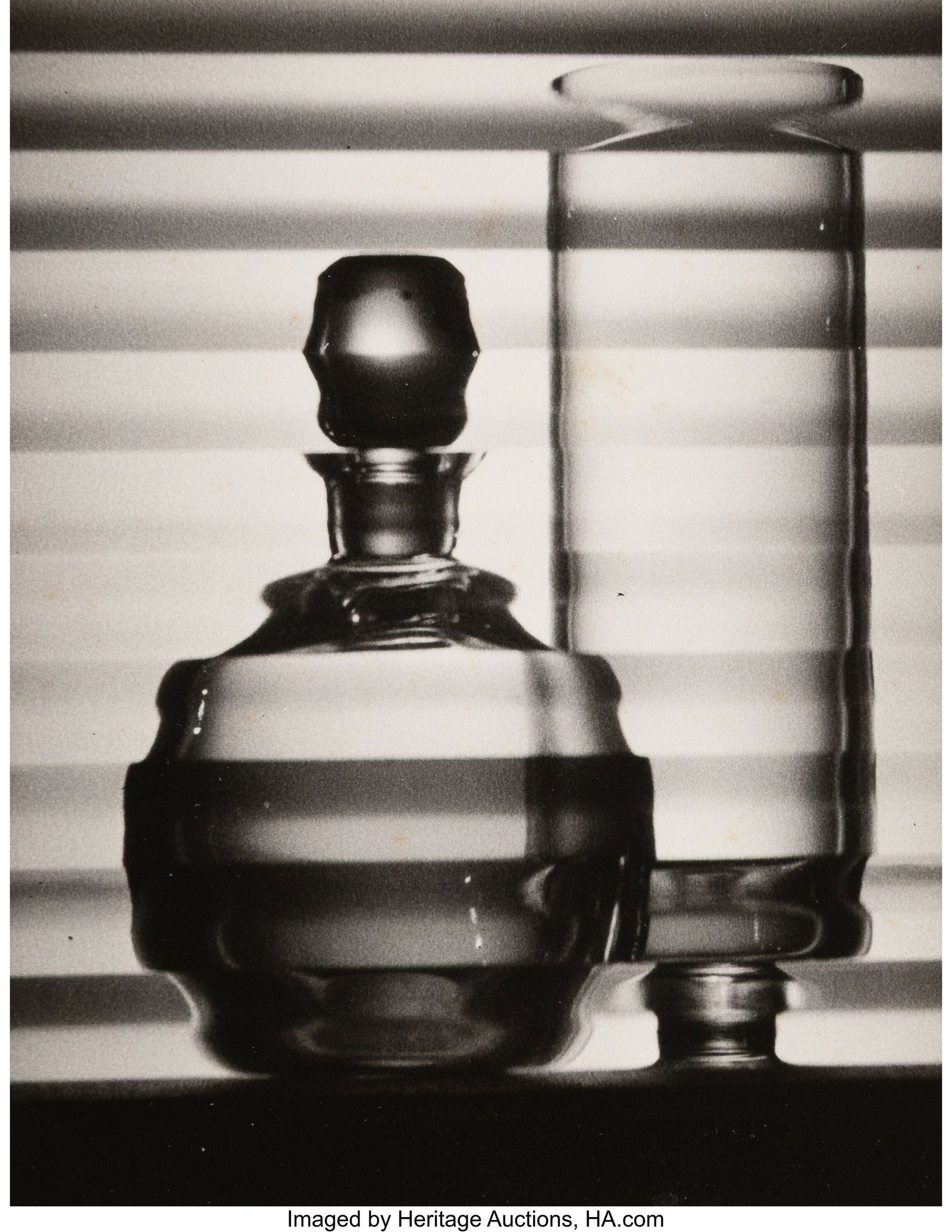 George Hoxie (American, 1907-1984) Abstracted Gl: George Hoxie (American, 1907-1984) Abstracted Glass, circa 1940s Gelatin silver print 4-3/8 x 3-7/8 inches (11.1 x 9.8 cm) (image) 5 x 4