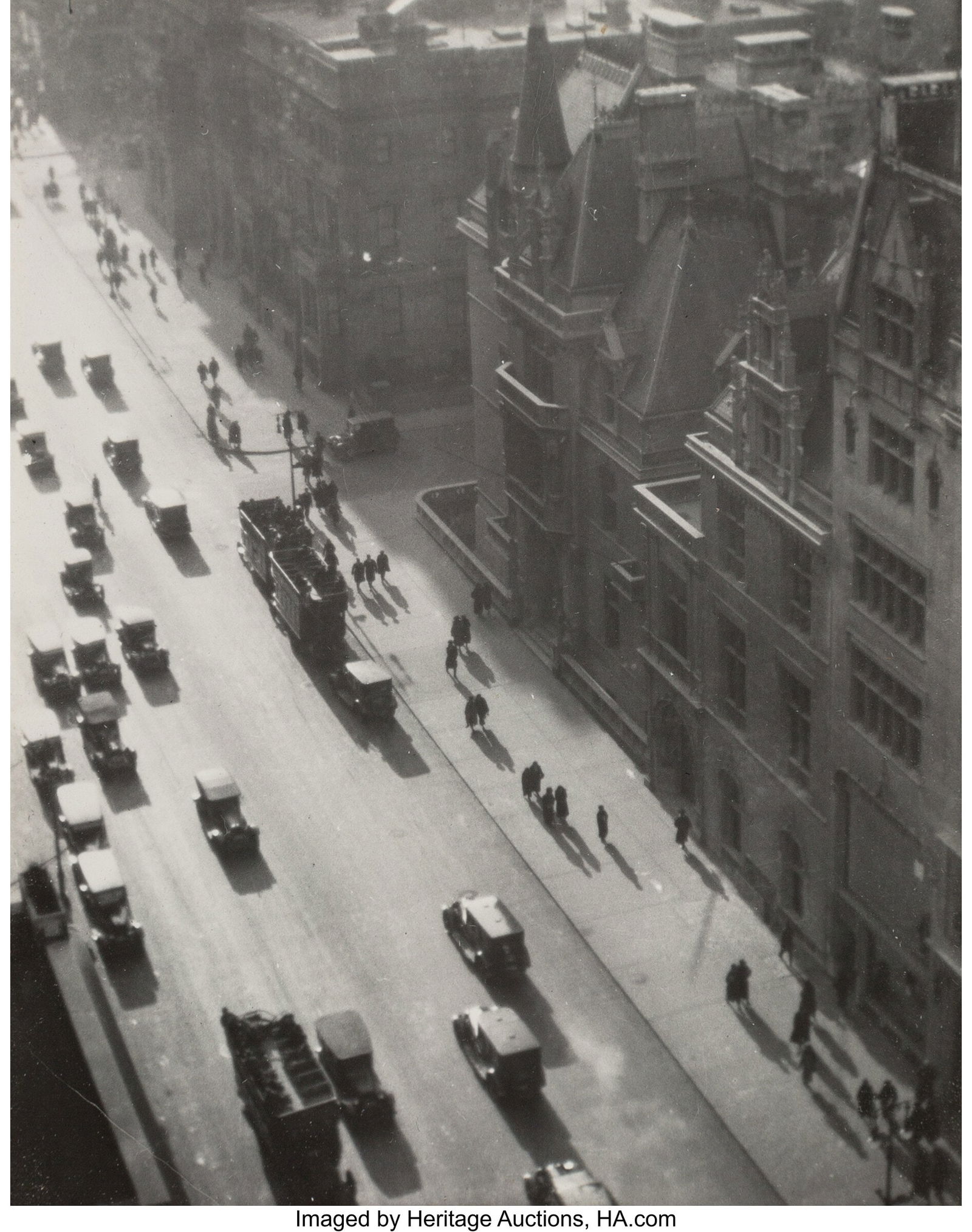 Ralph Steiner (American, 1899-1986) Misty Day on: Ralph Steiner (American, 1899-1986) Misty Day on Fifth Avenue, circa 1923 Gelatin silver print 4-1/2 x 3-1/2 inches (11.4 x 8.9 cm) (image&rp