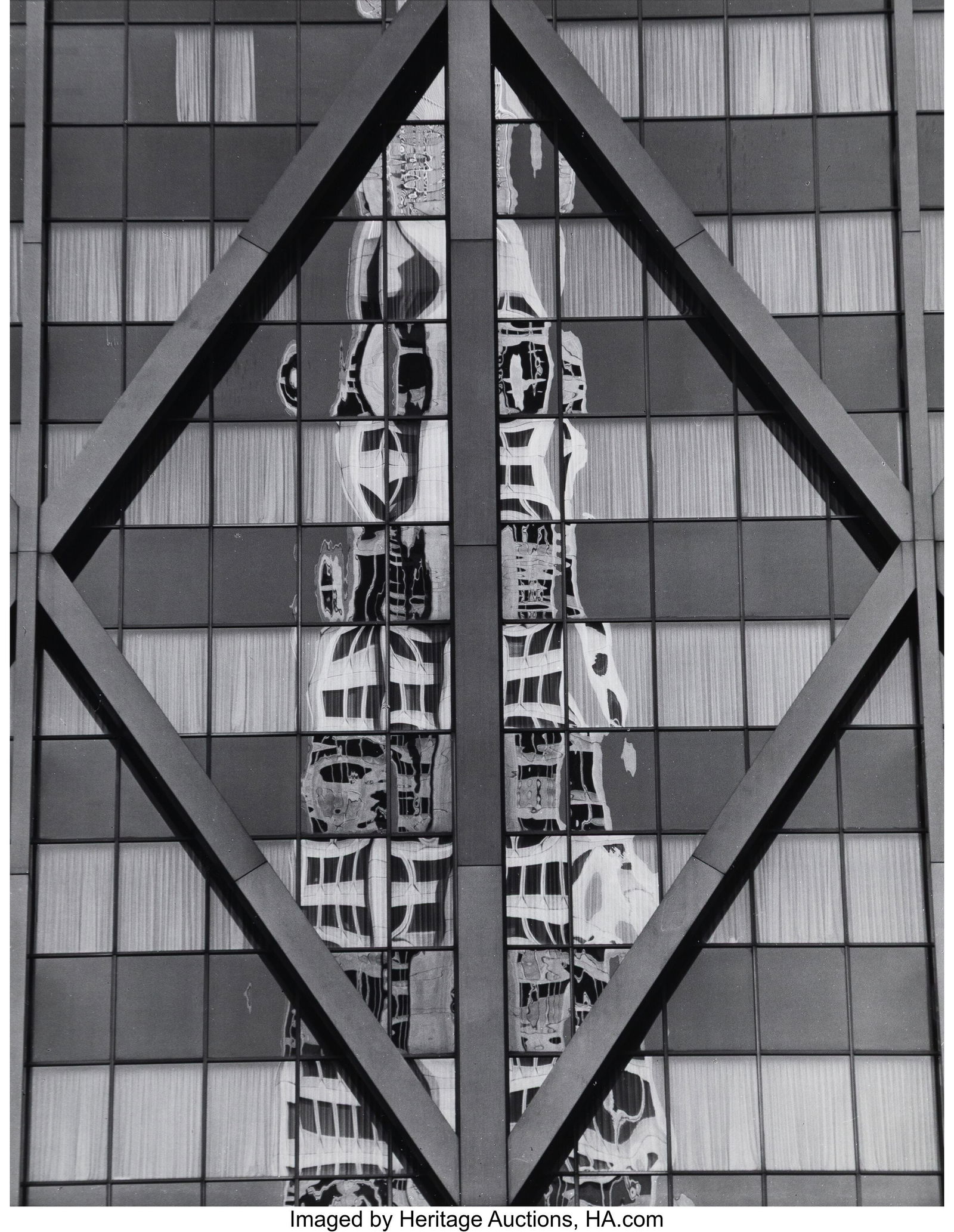 Brett Weston (American, 1911-1993) Building Refl: Brett Weston (American, 1911-1993) Building Reflection, 1976 Gelatin silver print 13-1/2 x 12-1/2 inches (34.3 x 31.8 cm) (sight) Signed