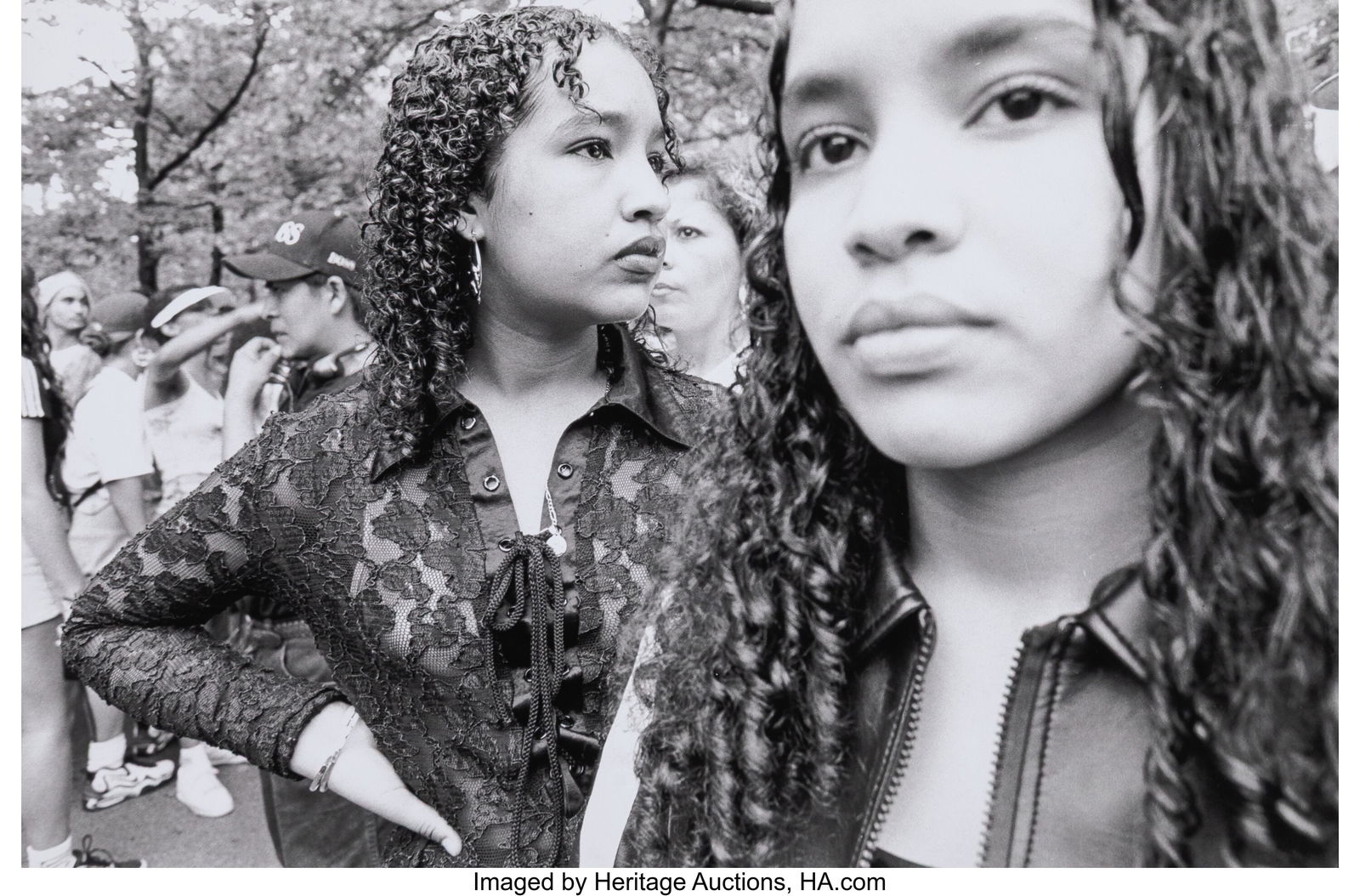Bruce Davidson (American, b. 1933) Puerto Rican: Bruce Davidson (American, b. 1933) Puerto Rican Parade, Harlem, NYC (2 works), 1998 Gelatin silver prints 5-3/4 x 8-5/8 inches (14&perio