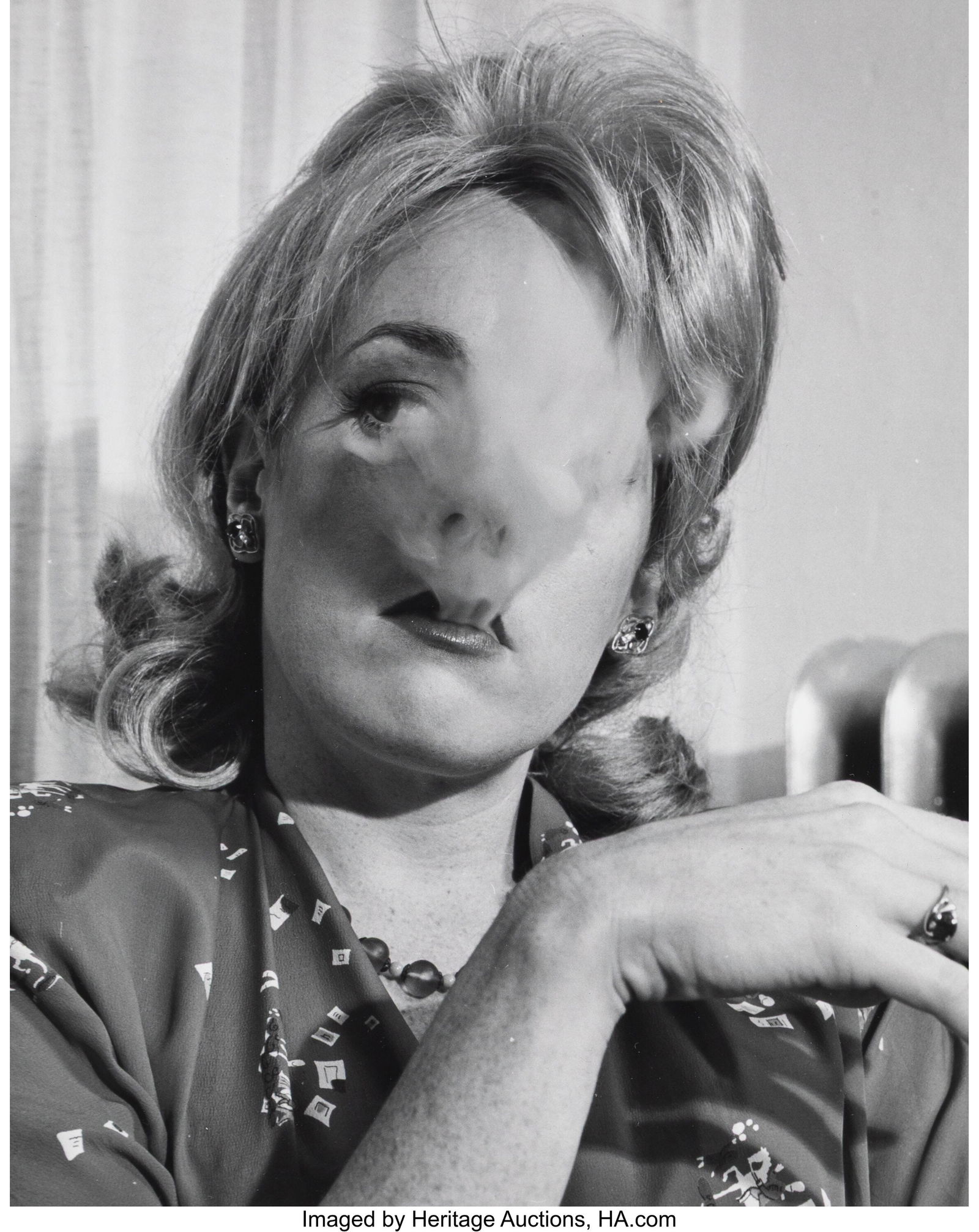 Lou Stoumen (American, 1917-1991) Agnes Exhales: Lou Stoumen (American, 1917-1991) Agnes Exhales (from The Big Sleep), 1946 Gelatin silver print 8-3/4 x 7 inches (22.2 x 17.8 cm) (imag