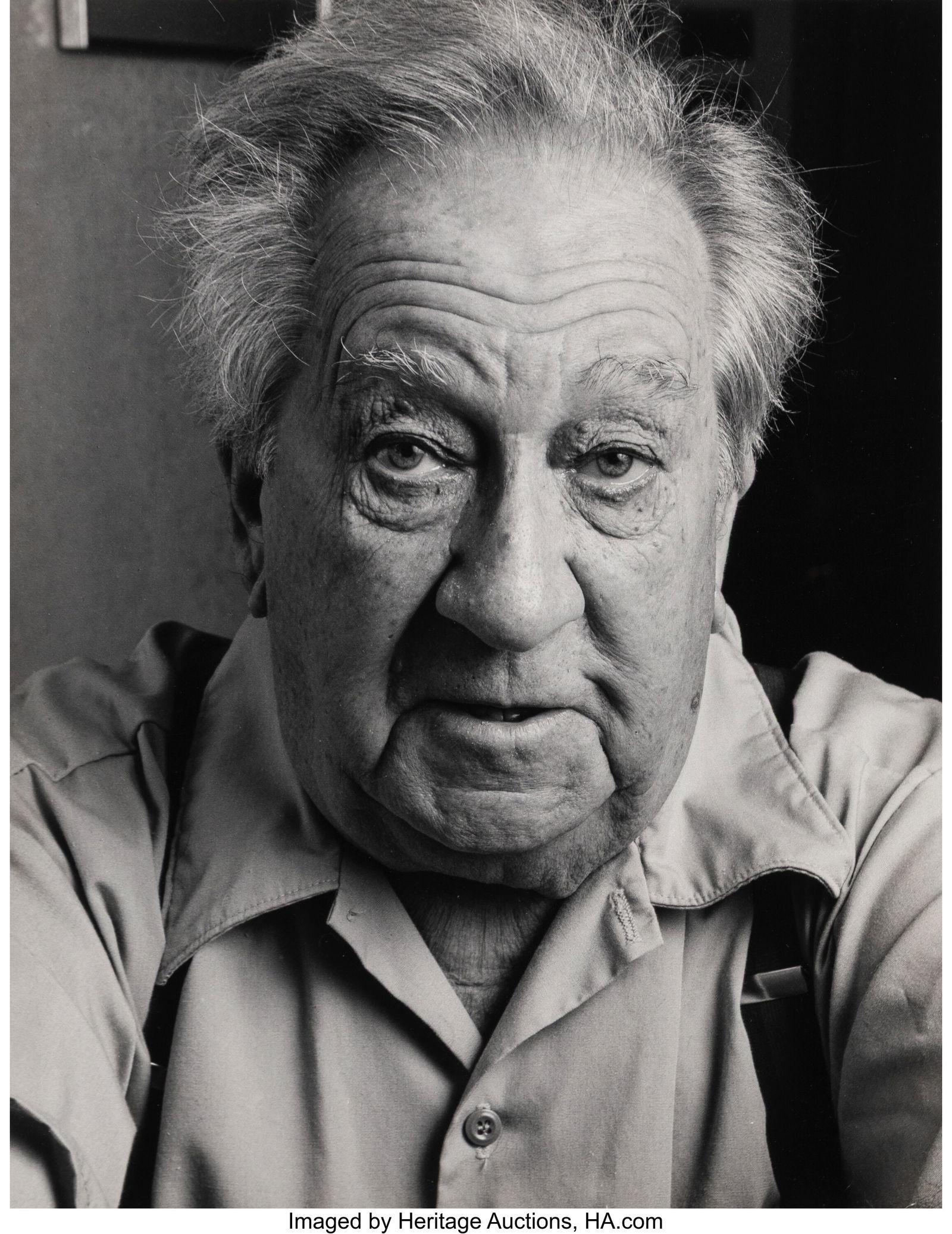 Herb Snitzer (American, 1932-2022) Great America: Herb Snitzer (American, 1932-2022) Great American Photographer Aaron Siskind, 1987 Gelatin silver print 13 x 10 inches (33.0 x 25.4 cm) (image)