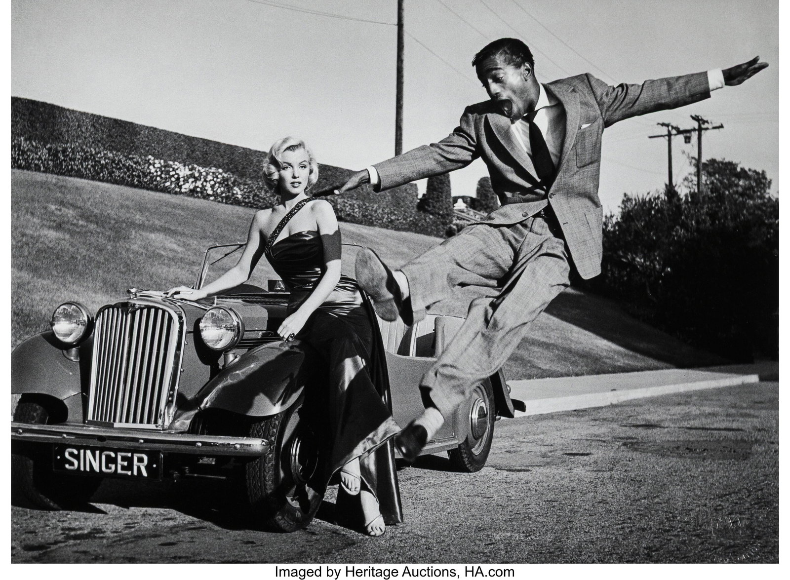 Frank Worth (American, 1923-2000) Marilyn Monroe: Frank Worth (American, 1923-2000) Marilyn Monroe and Sammy Davis, Jr. (on the set of How to Marry a Millionaire), 1953 Digital pigment print, printed