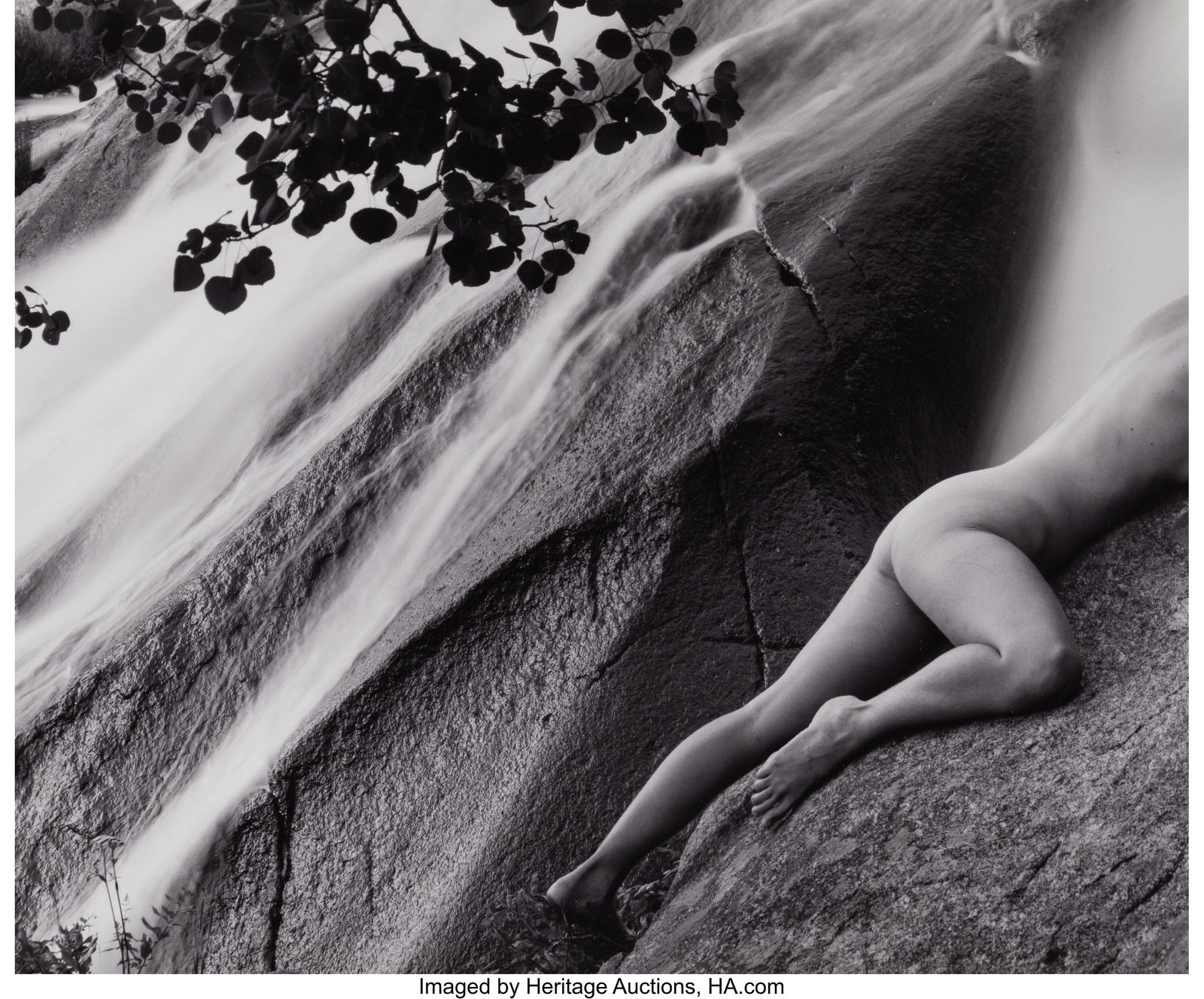 Thomas Scalf (American, 20th Century) Nude on Ro: Thomas Scalf (American, 20th Century) Nude on Rocks, 1991 Gelatin silver print 10-1/4 x 12-1/2 inches (26.0 x 31.8 cm) (image/sheet)