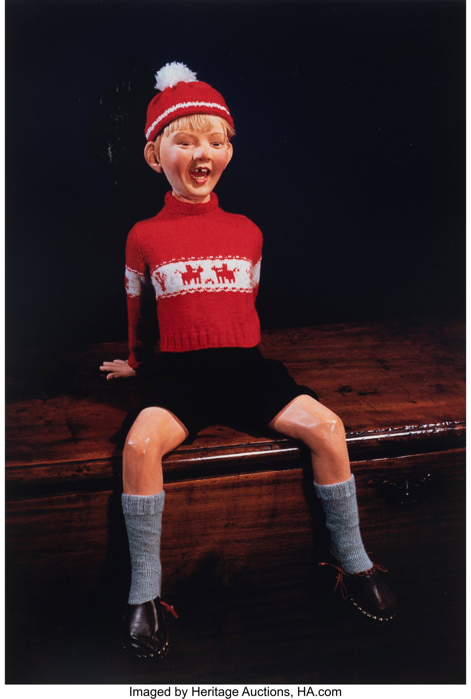 Morton Bartlett (American, 1909-1992) Boy with R: Morton Bartlett (American, 1909-1992) Boy with Red Hat, 1955 Dye coupler print, printed 2009 by Lumiere Editions 25 x 17 inches (63.5 x 43.2 cm) &lp