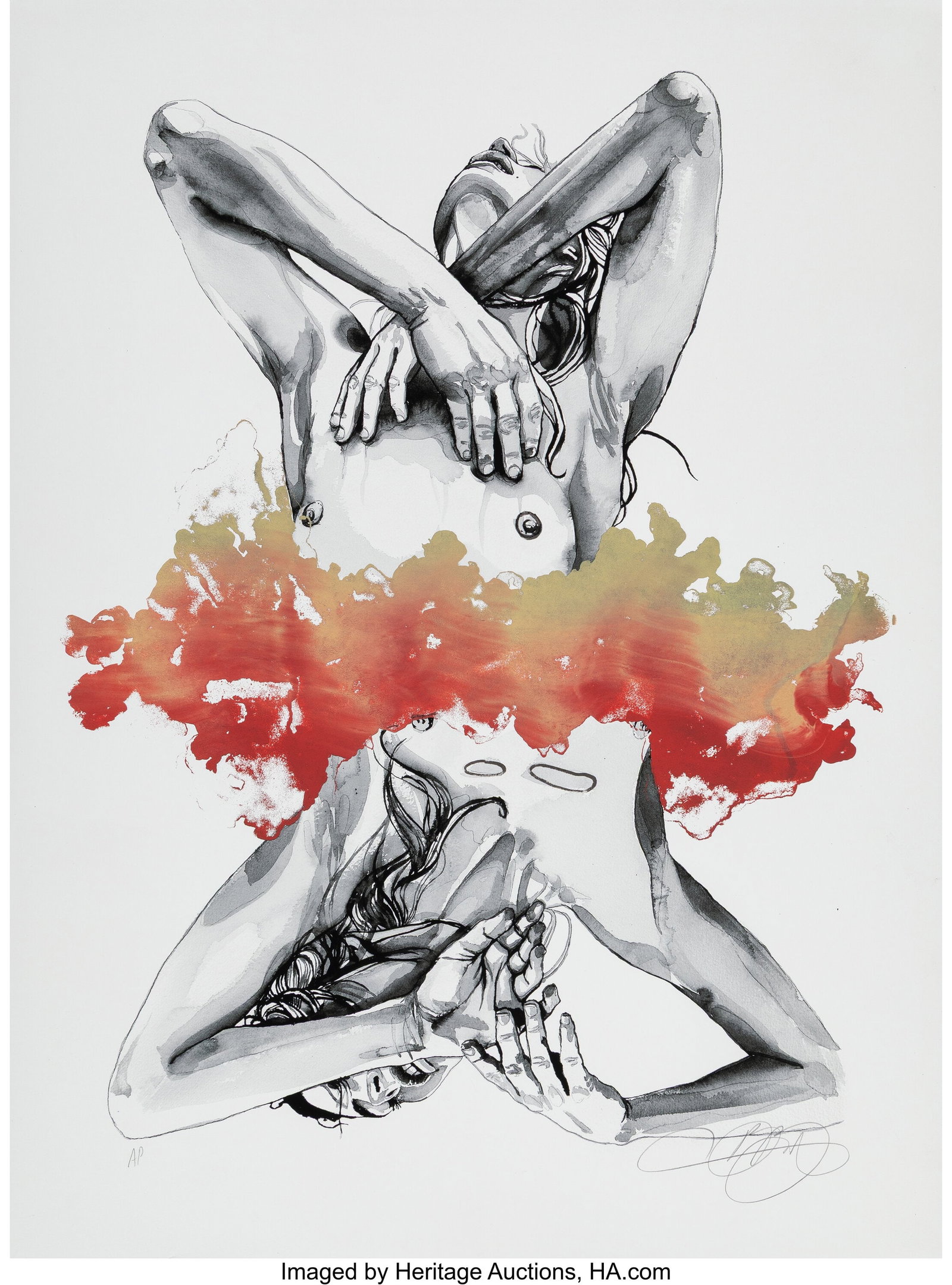 Brandon Boyd (b. 1976) Lauren In Transit, 2016 A: Brandon Boyd (b. 1976) Lauren In Transit, 2016 Archival pigment print in colors on Moab Rag Fine Art paper 24 x 18 inches (61.0 x 45.7 cm) (sheet&rp