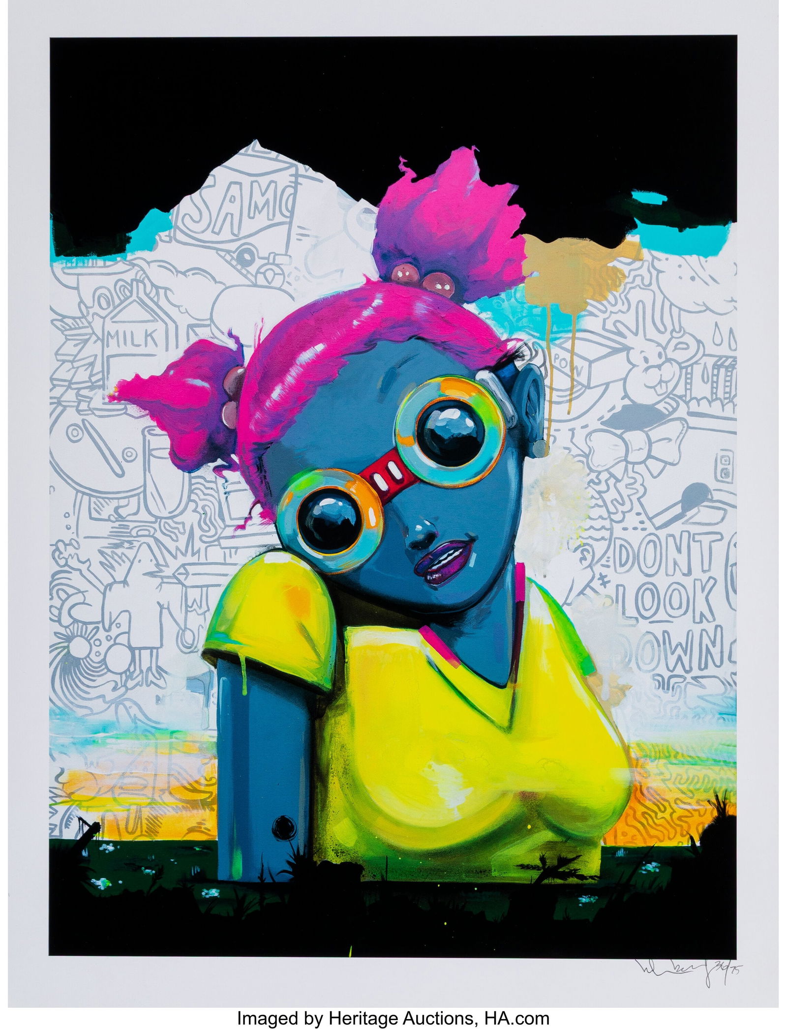 Hebru Brantley (b. 1981) No Gardens Pt. II, 2016 (1 of 1)