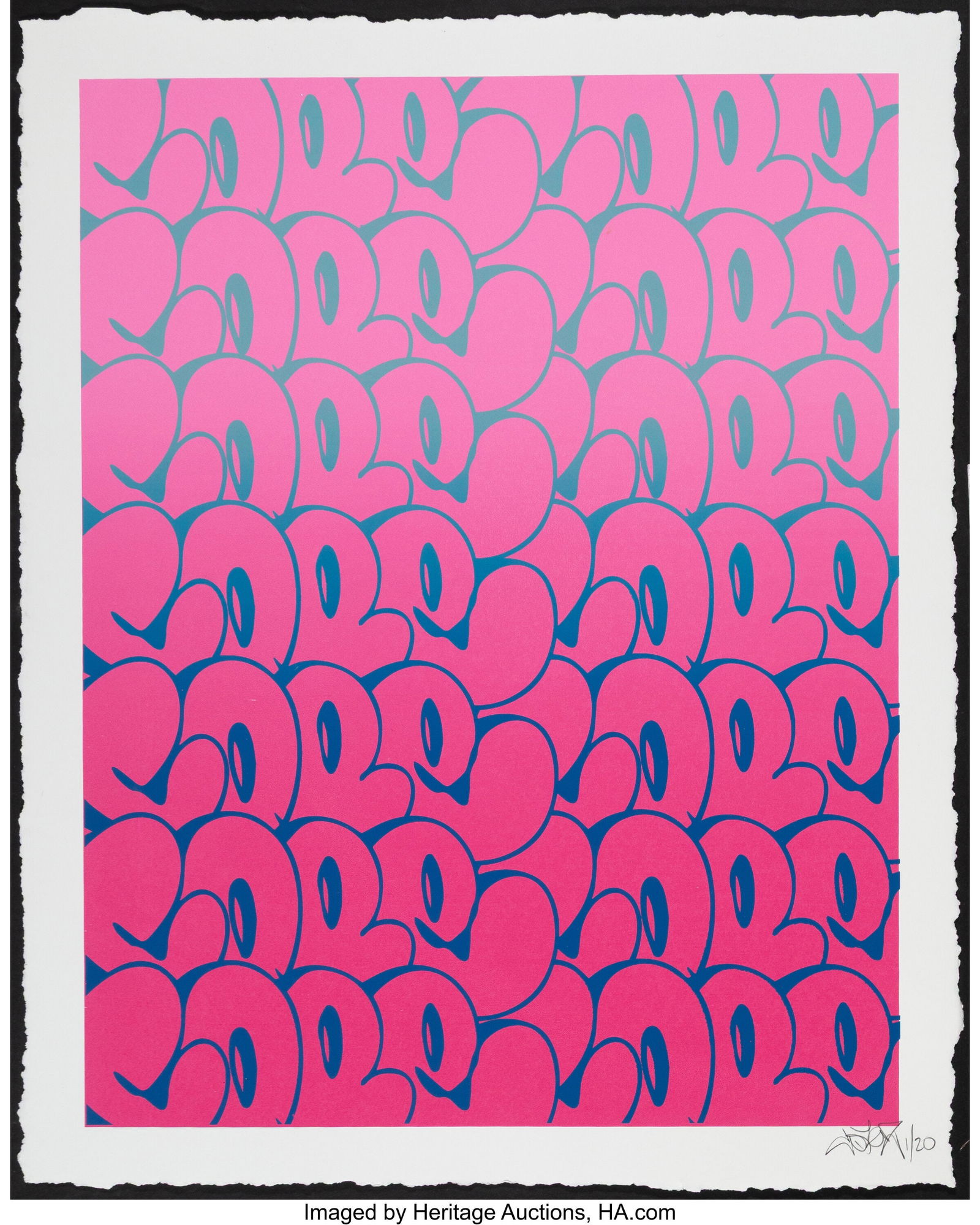 Cope2 (b. 1968) Bubble Stack Throwies, 2017 Scre - 2